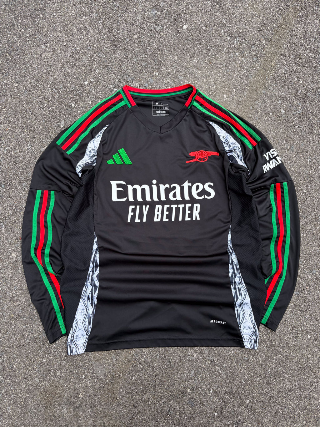 2024-25 Arsenal FC #22 Narayan Adidas Away Long Sleeve Soccer Jersey Size Medium