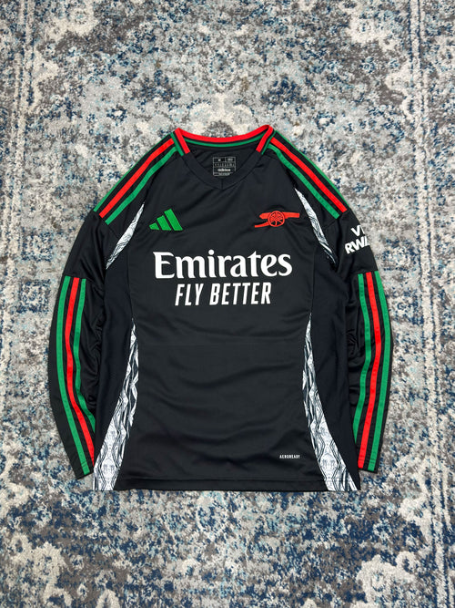 2024-25 Arsenal FC #22 Narayan Adidas Away Long Sleeve Soccer Jersey Size Medium