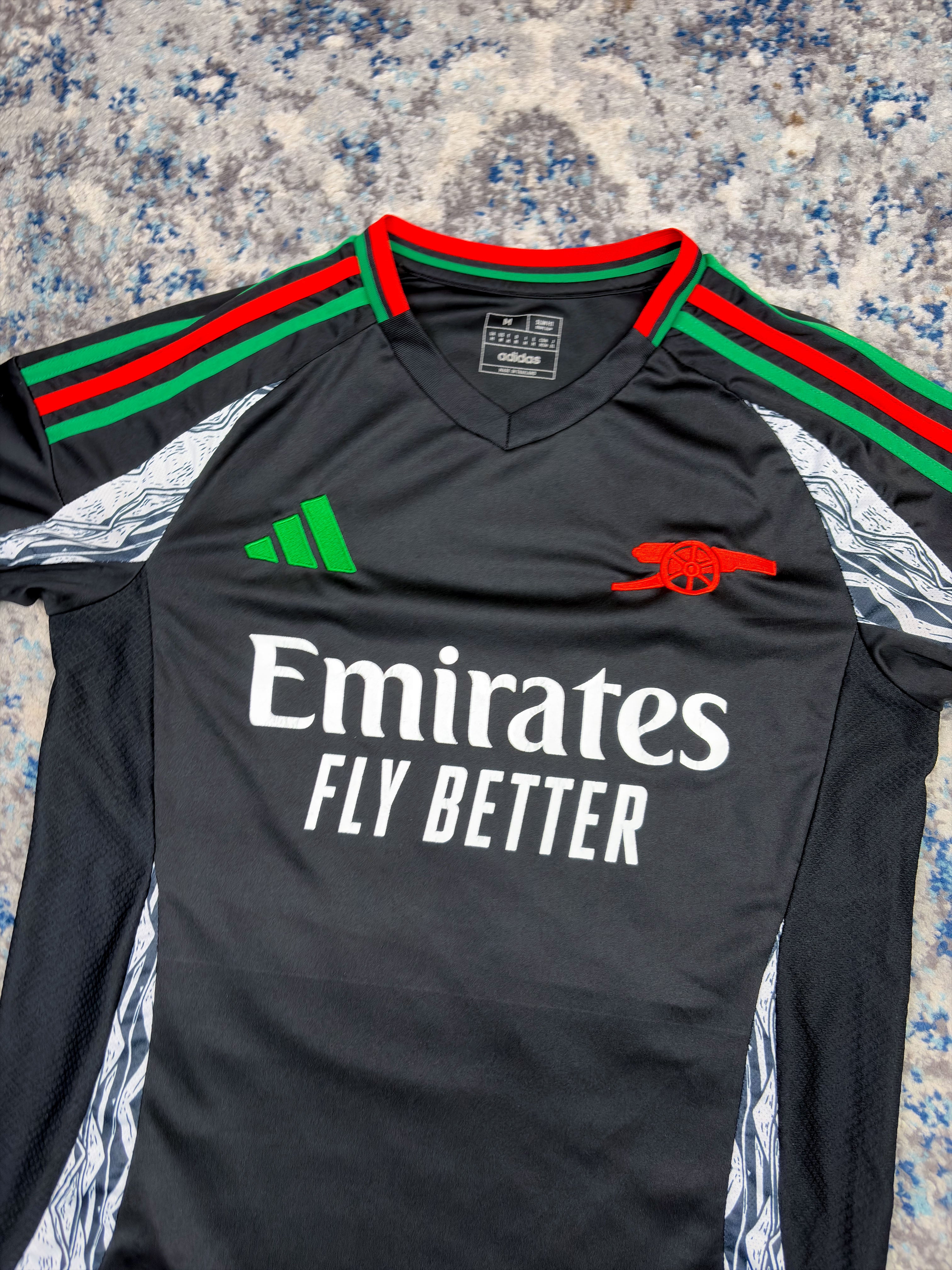 2024-25 Arsenal FC #22 Narayan Adidas Away Long Sleeve Soccer Jersey Size Medium
