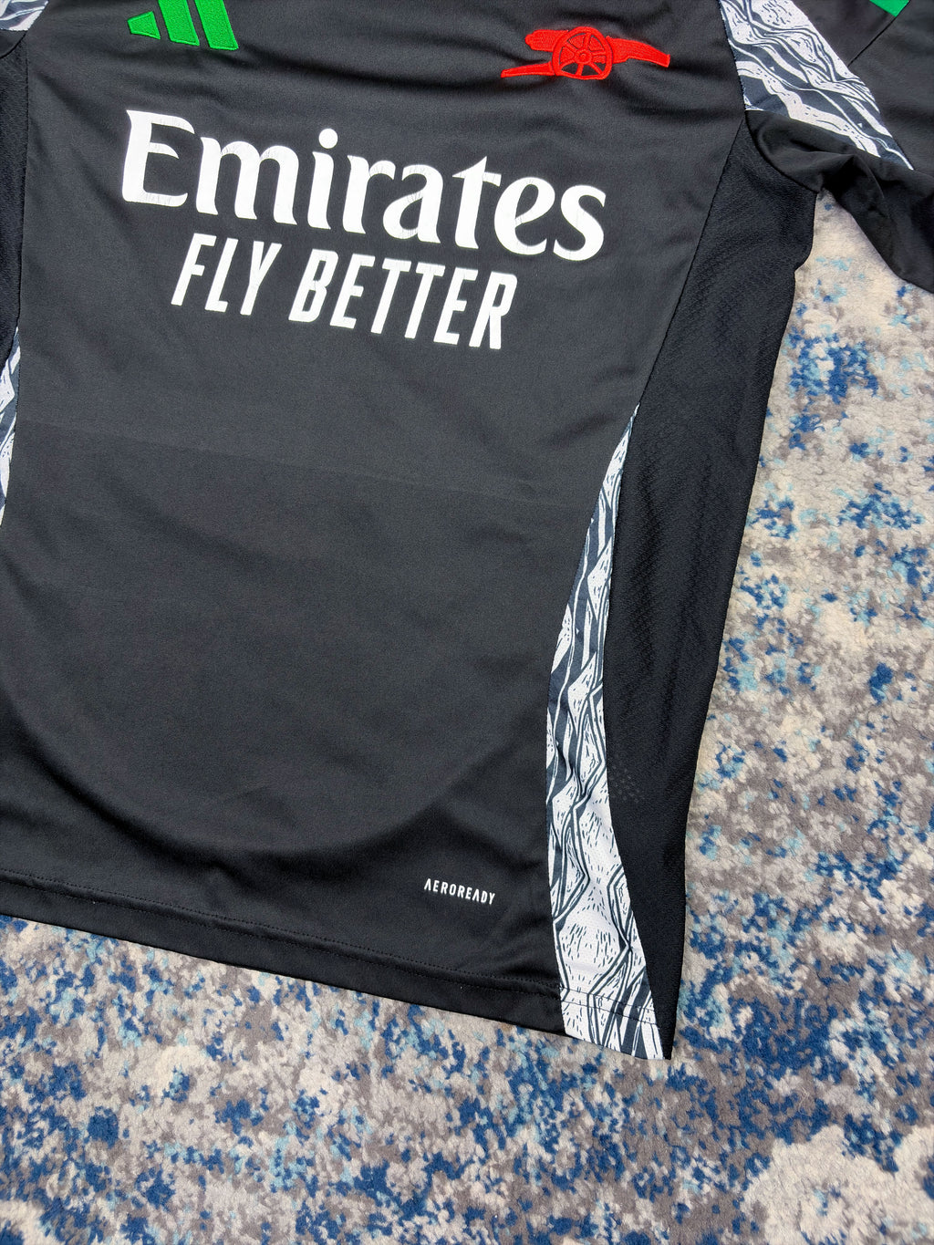 2024-25 Arsenal FC #22 Narayan Adidas Away Long Sleeve Soccer Jersey Size Medium