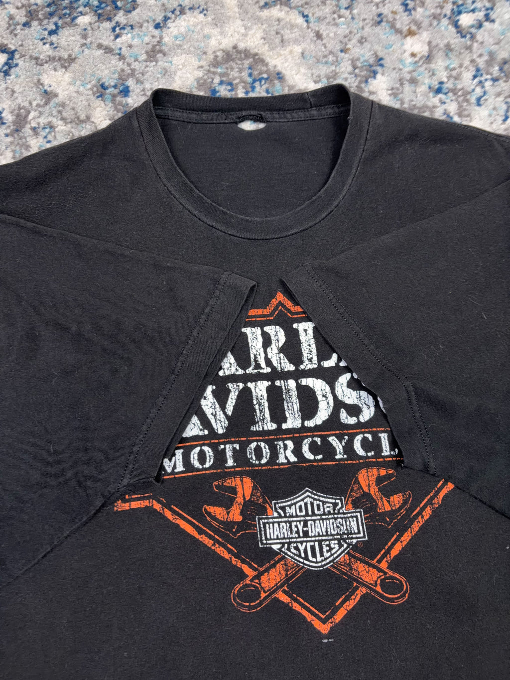Harley Davidson Motorcycles Wrench Graphic Spellout T-Shirt Size 2XL