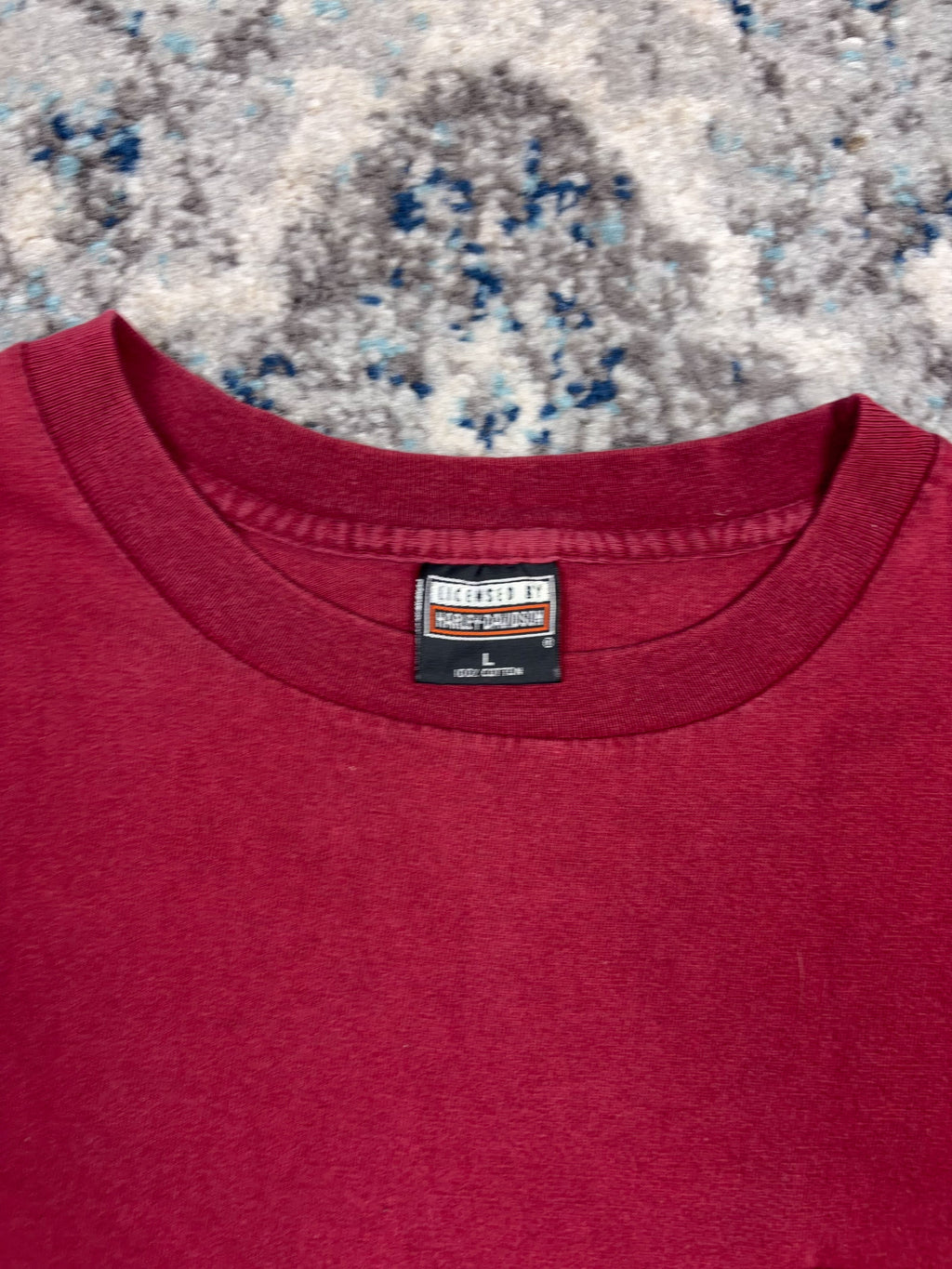 Vintage 1995 Harley Davidson Classic Logo Back Graphic Single Pocket T-Shirt Size Large