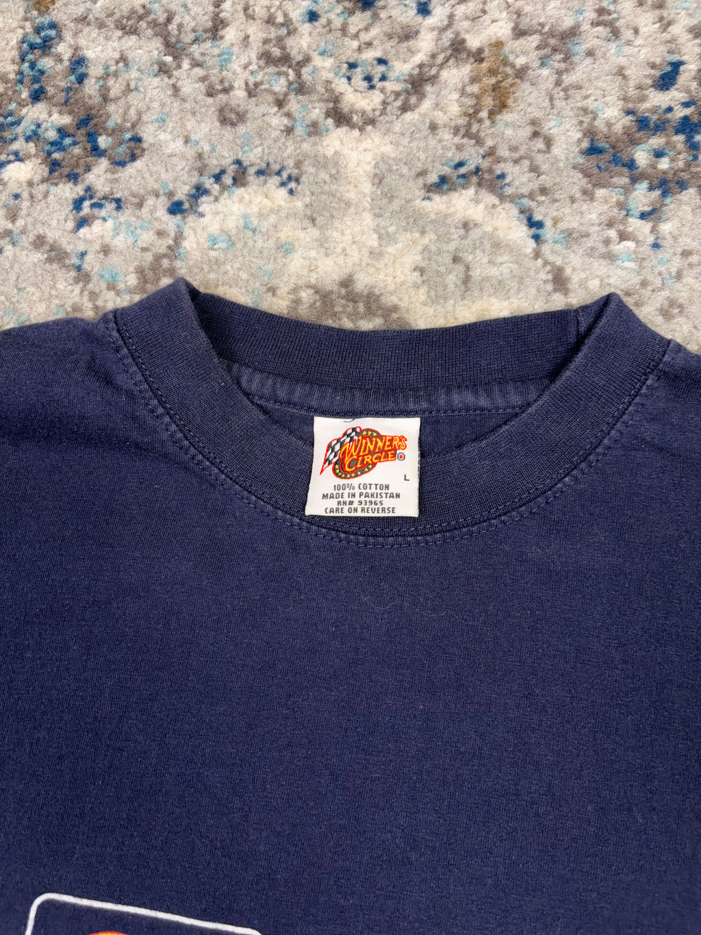 Vintage Jeff Gordon #24 Embroidered Spellout Long Sleeve Graphic T-Shirt Size Large