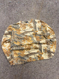 Vintage Rattlers Brand Realtree Timber Camo Long Sleeve Hunting T-Shirt Size Large