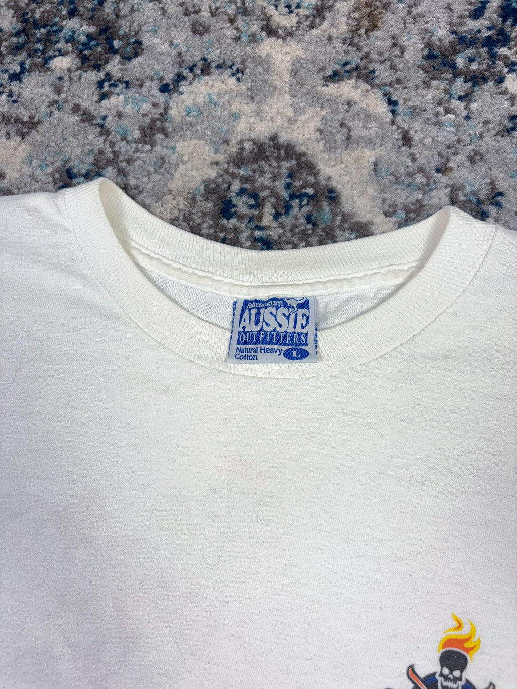 Vintage 1998 Ski Hard Die Happy Skull & Crossbones Graphic T-Shirt Size Large
