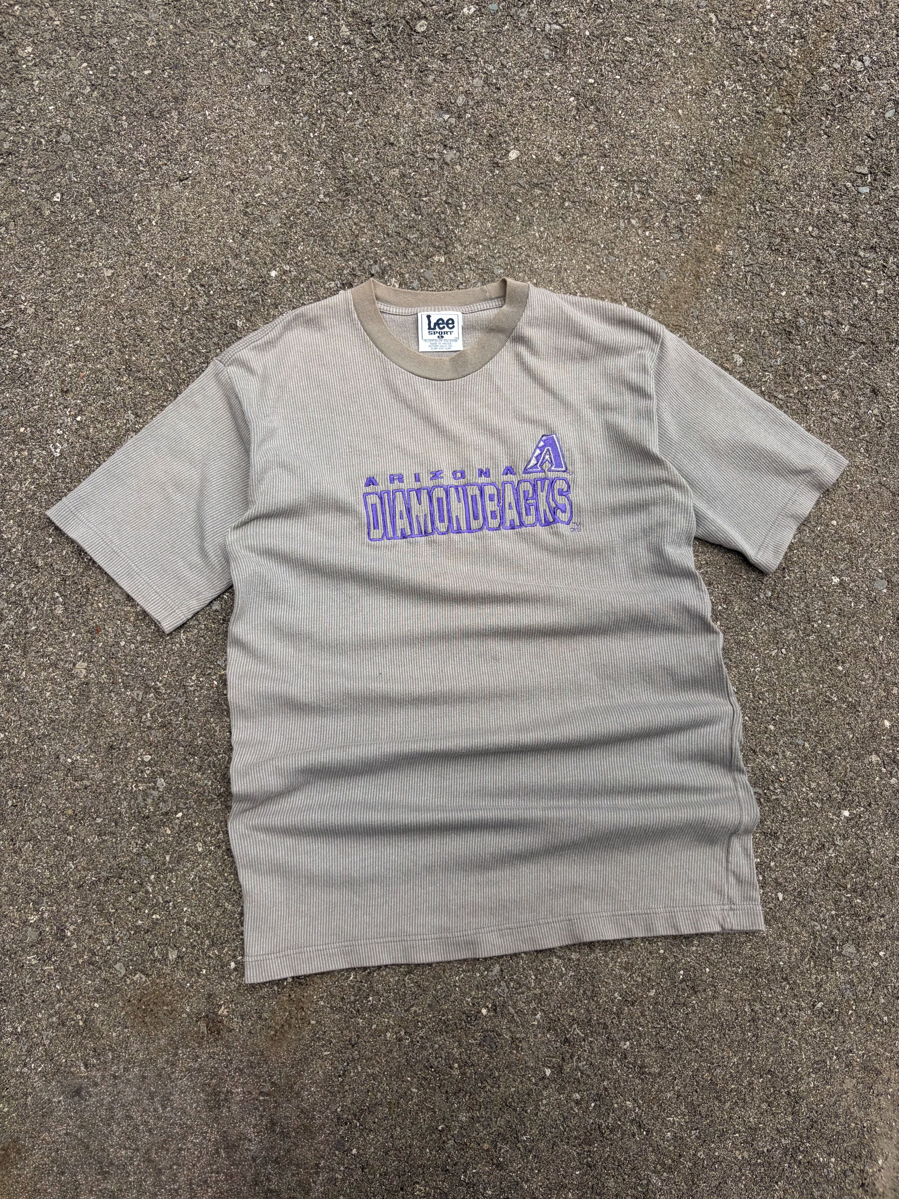 Vintage 90s Arizona Diamondbacks MLB Embroidered Logo Spellout T-Shirt Size Large