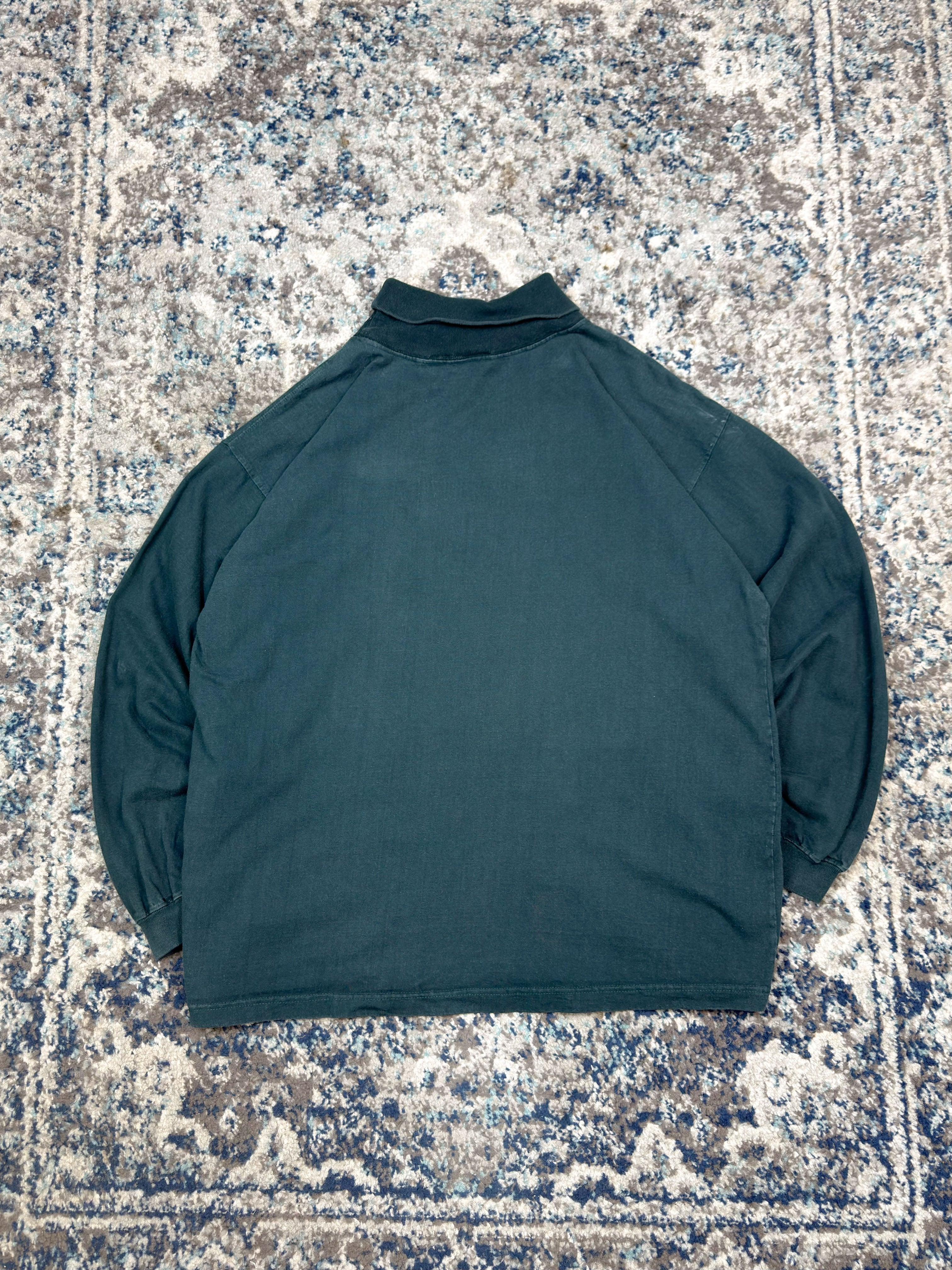 Vintage 1997 Philadelphia Eagles NFL Embroidered Long Sleeve Mock Neck T-Shirt Size Large