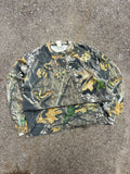 Vintage Jerzees Outdoors Mossy Oak Breakup Camo Long Sleeve T-Shirt Size XL