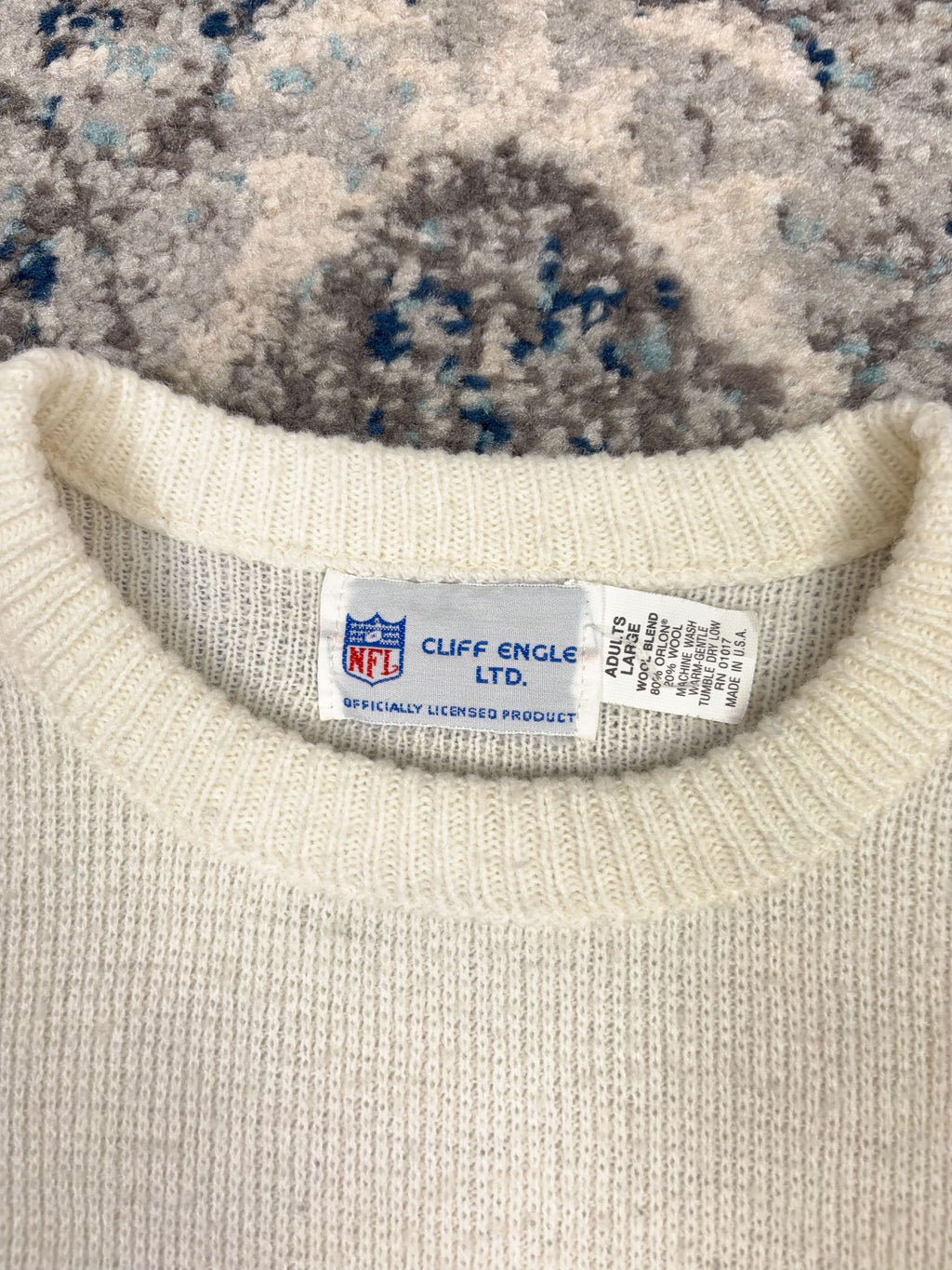 Vintage 80s/90s Green Bay Packers NFL Cliff Engle Pullover Knit Sweater Size Large