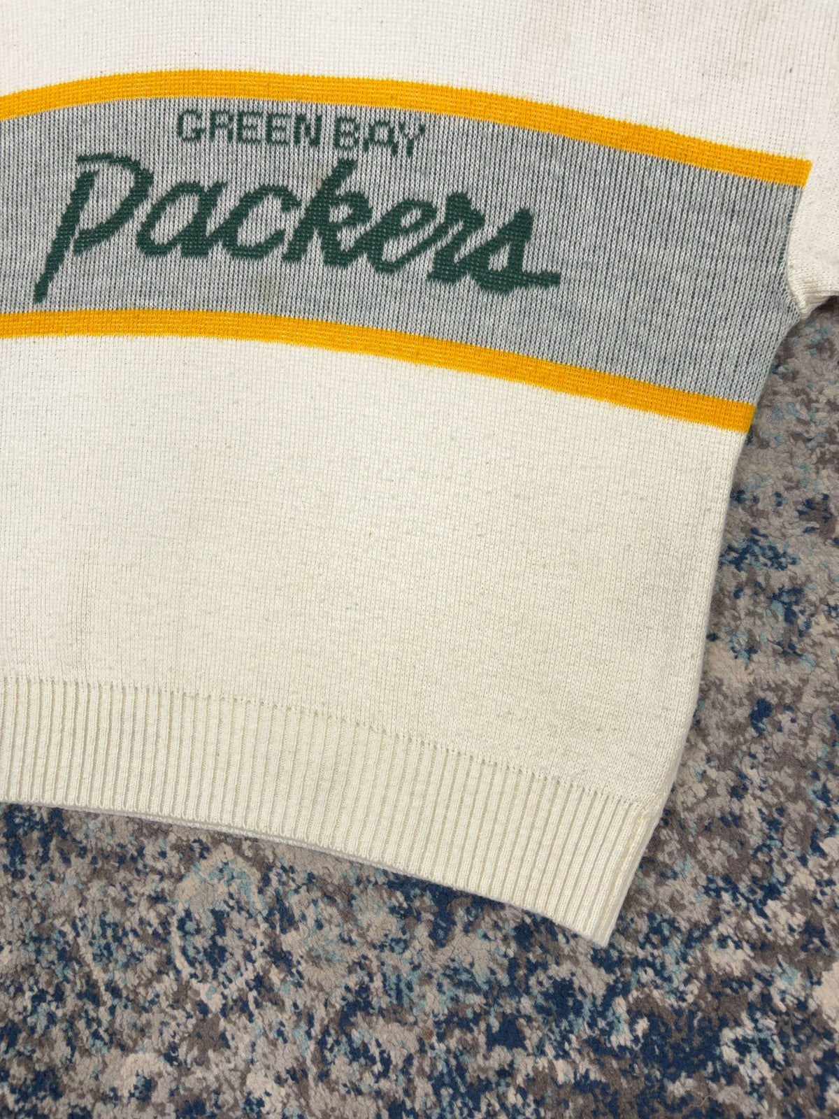 Vintage 80s/90s Green Bay Packers NFL Cliff Engle Pullover Knit Sweater Size Large