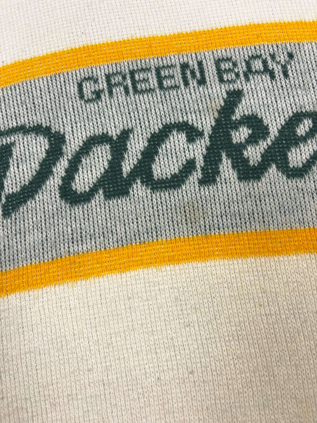 Vintage 80s/90s Green Bay Packers NFL Cliff Engle Pullover Knit Sweater Size Large