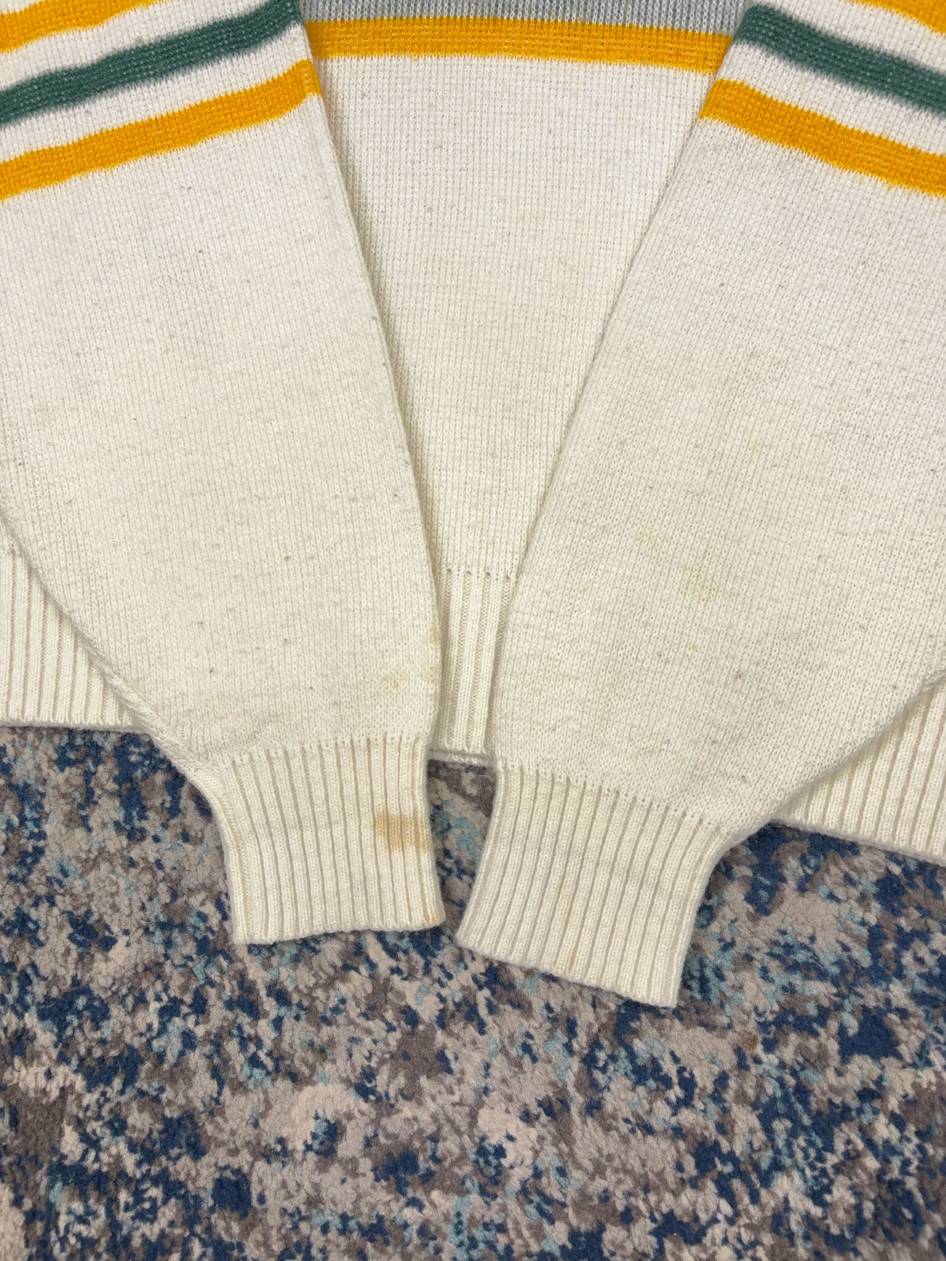 Vintage 80s/90s Green Bay Packers NFL Cliff Engle Pullover Knit Sweater Size Large