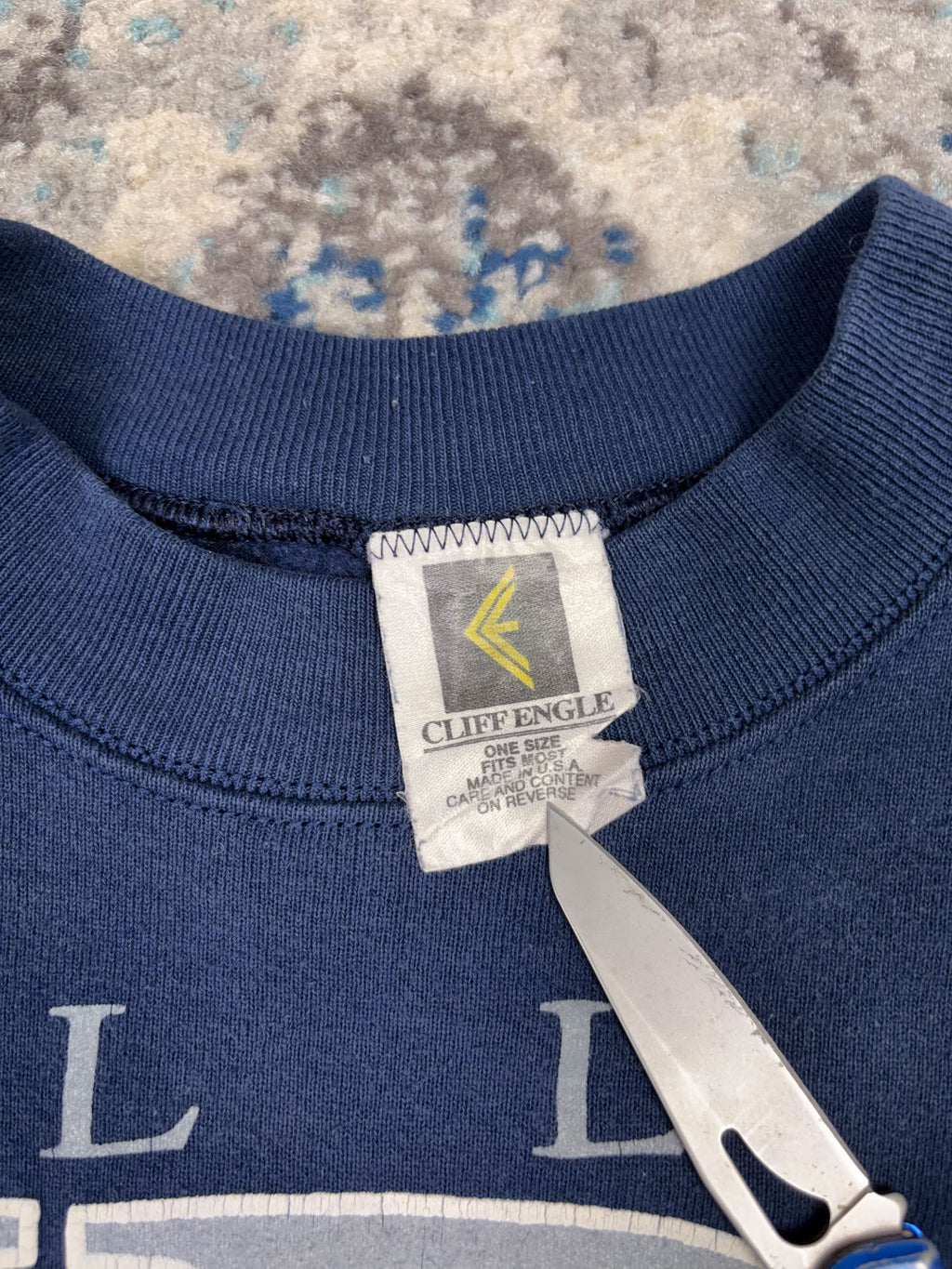 Vintage 1993 Dallas Cowboys NFL Big Spellout Graphic Crewneck Sweatshirt Size XL