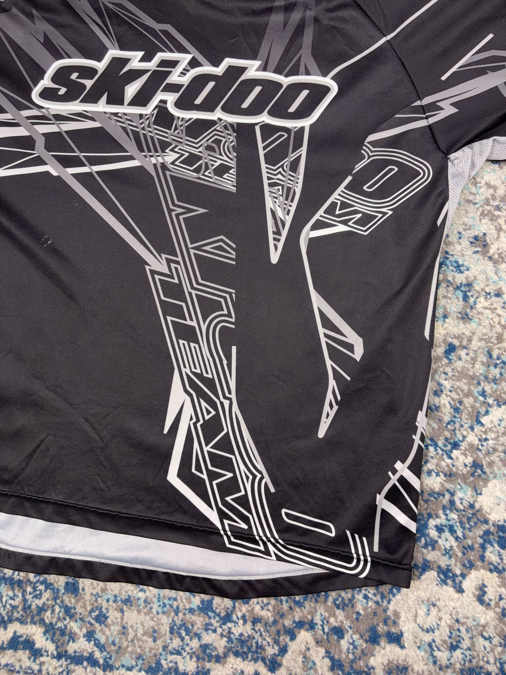 Ski-Doo Racing Team All Over Graphic Long Sleeve Snowmobiling Jersey Size XL