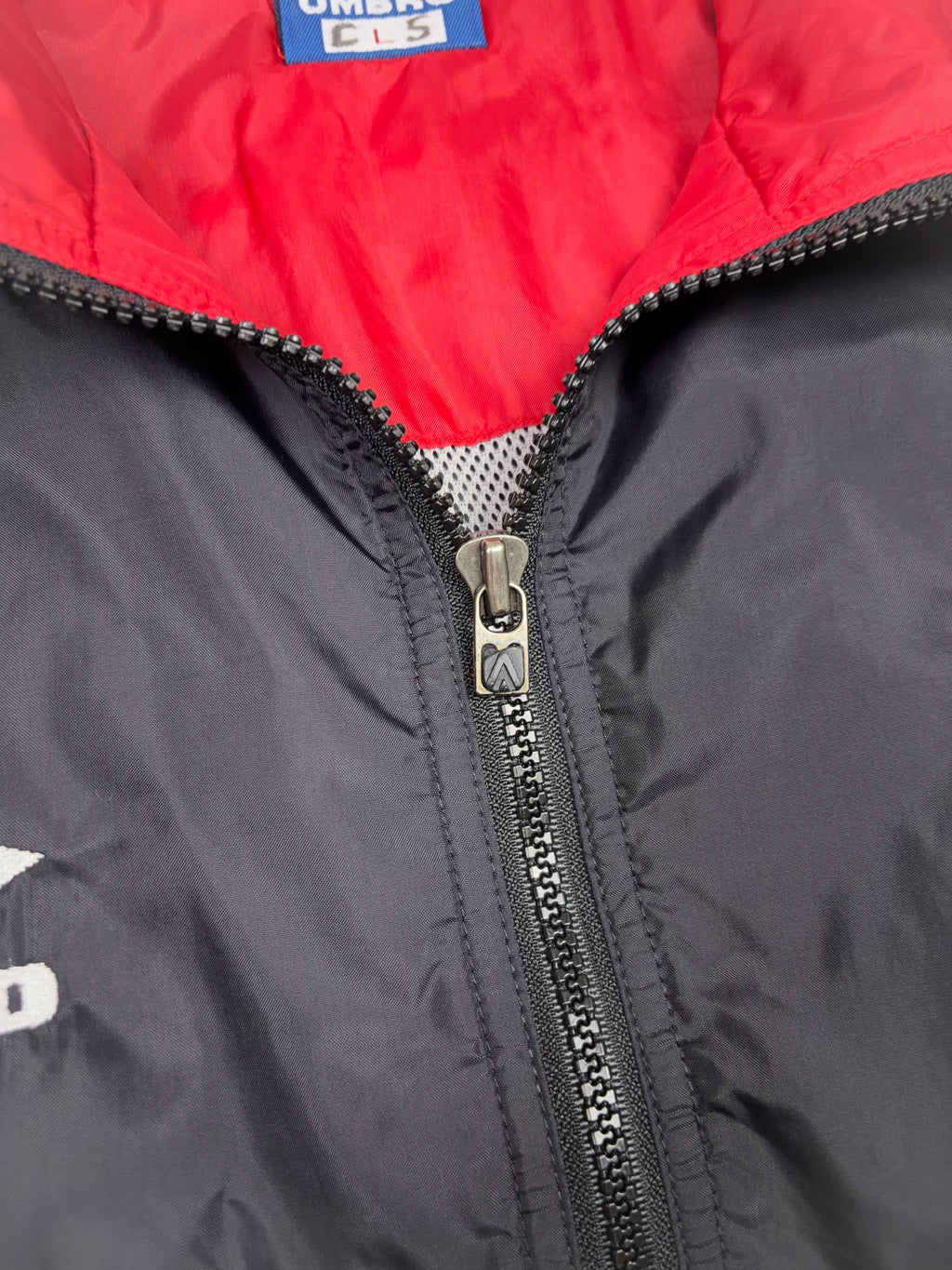 Vintage Canada National Team Umbro Sleeve Ribbon Full Zip Jacket Size Large