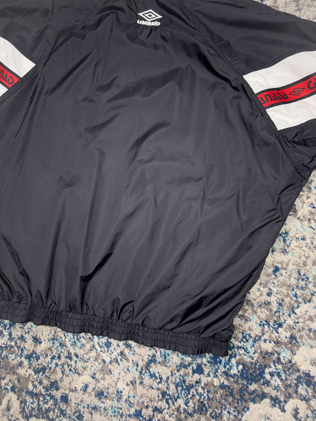 Vintage Canada National Team Umbro Sleeve Ribbon Full Zip Jacket Size Large