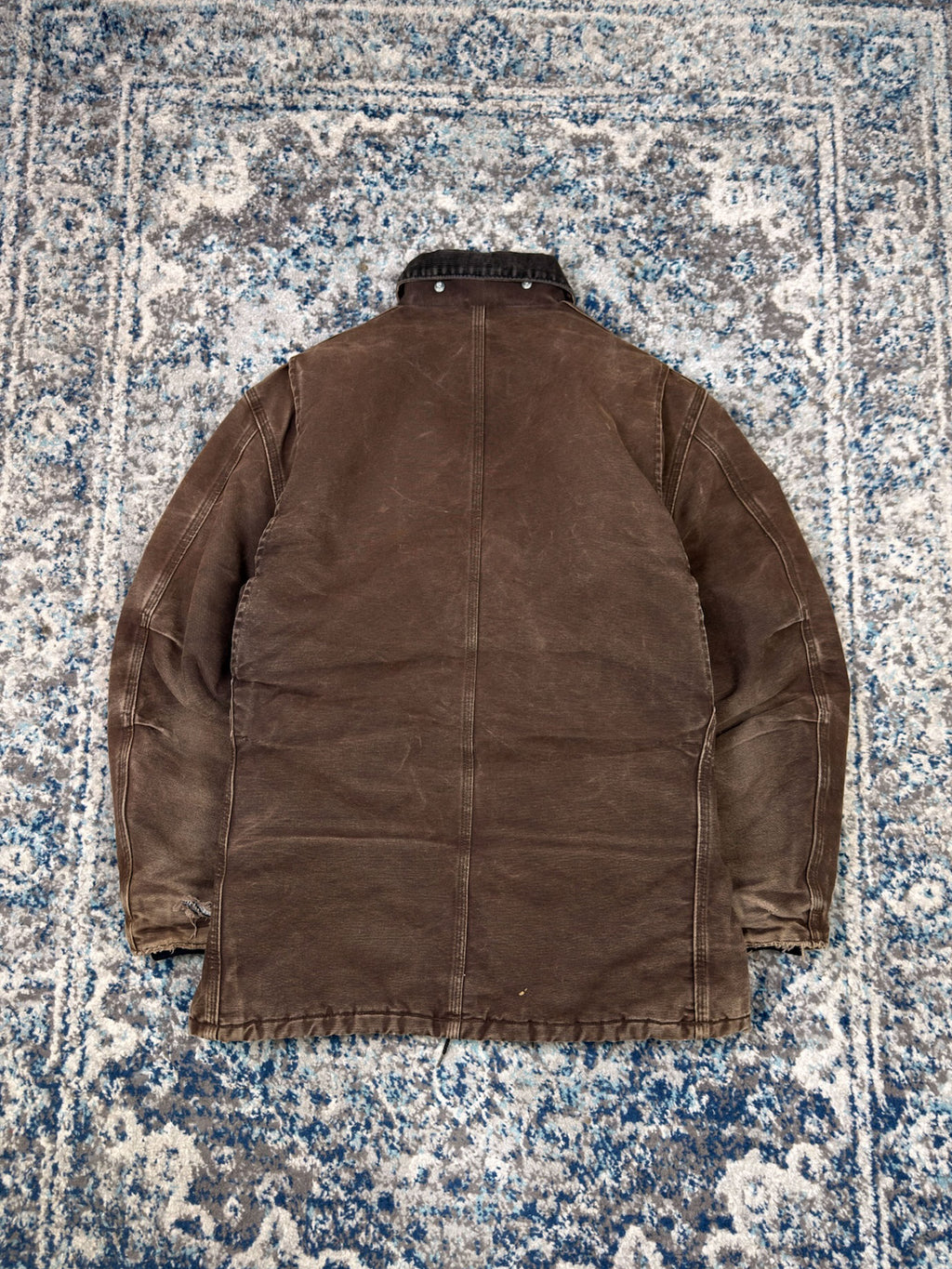 Vintage Carhartt Quilted Lined Canvas Workwear Arctic C26 DKB Jacket Size Medium