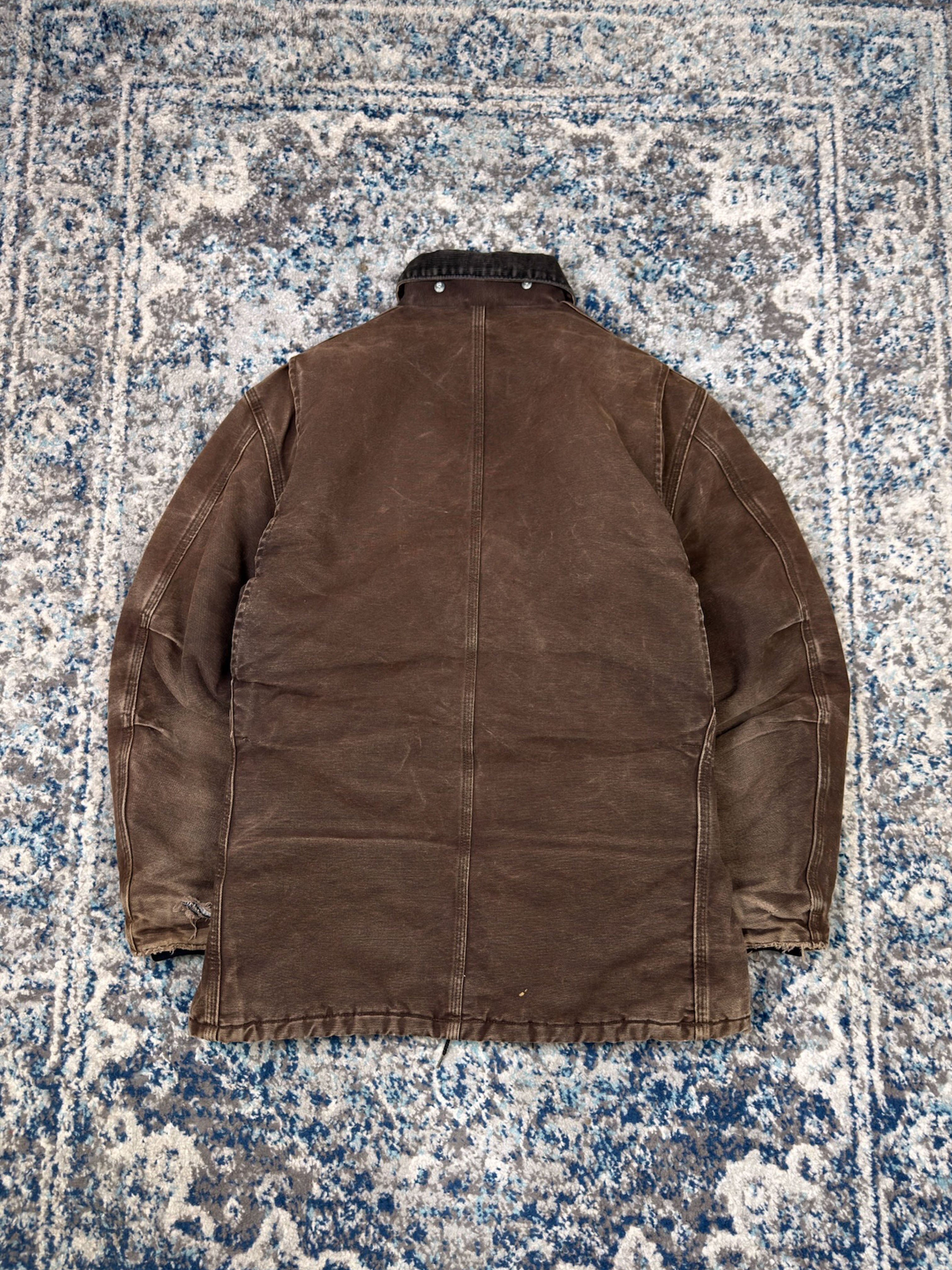Vintage Carhartt Quilted Lined Canvas Workwear Arctic C26 DKB Jacket Size Medium