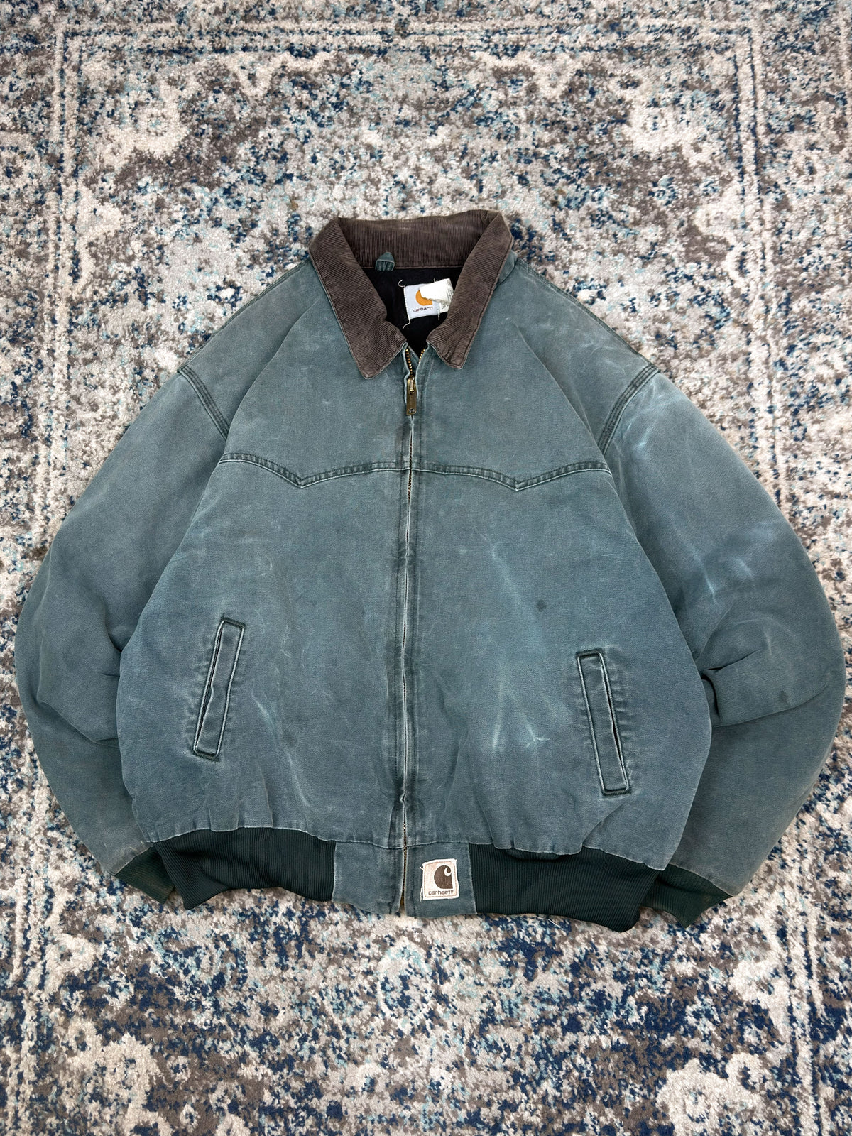Vintage Carhartt Insulated Canvas Workwear Santa Fe Jacket J14HTG Size 3XL