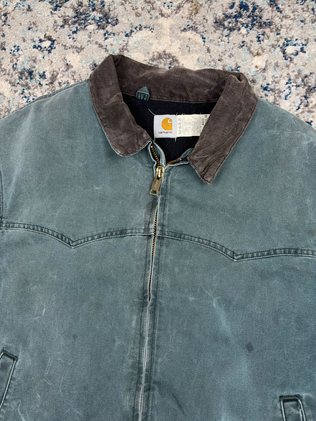 Vintage Carhartt Insulated Canvas Workwear Santa Fe Jacket J14HTG Size 3XL