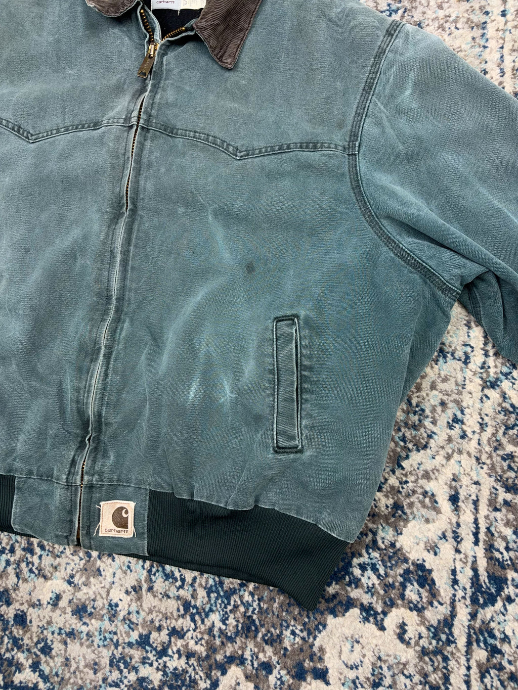 Vintage Carhartt Insulated Canvas Workwear Santa Fe Jacket J14HTG Size 3XL