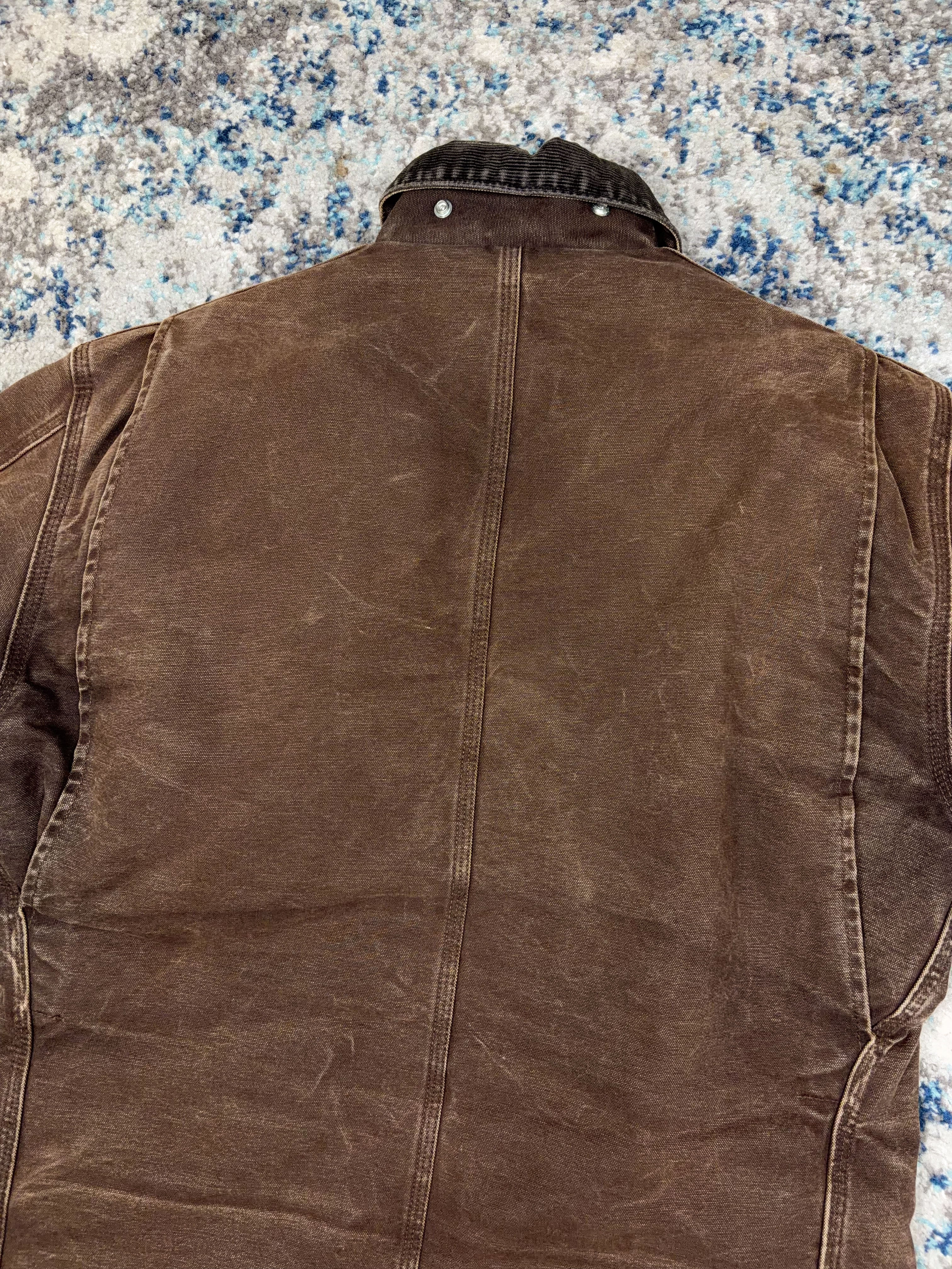Vintage Carhartt Quilted Lined Canvas Workwear Arctic C26 DKB Jacket Size Medium