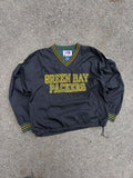 Vintage 90s Green Bay Packers NFL Embroidered Champion Windbreaker Jacket Size Medium