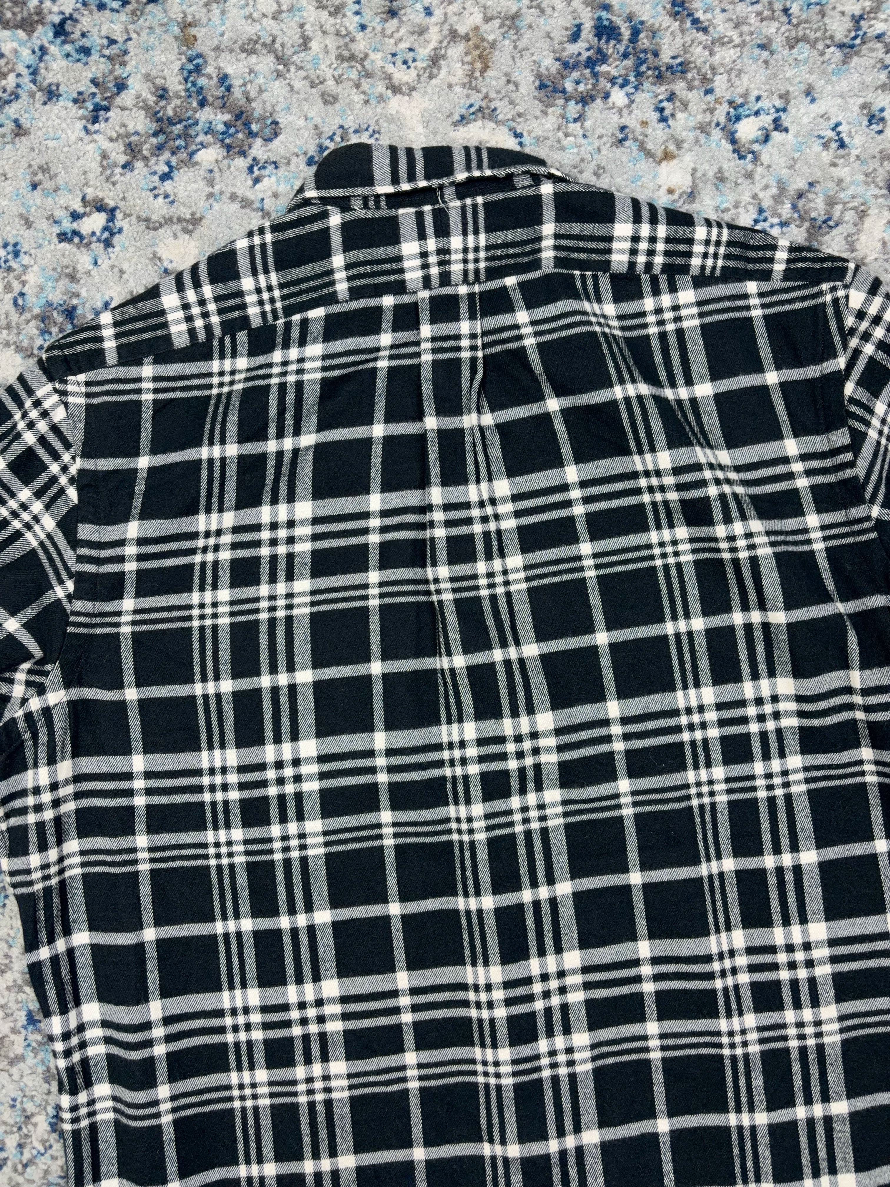 Vintage Polo Ralph Lauren Plaid Long Sleeve Double Pocket Button Up Shirt Size XL