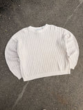 Vintage Basic Cable Knit Pullover Knit Sweater Size XL