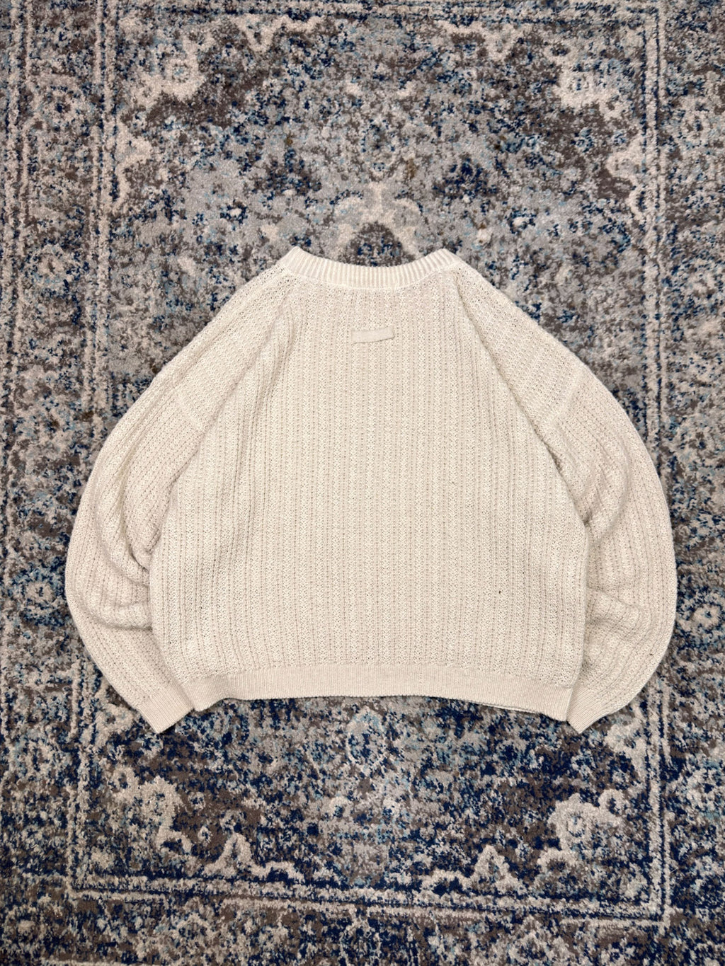 Vintage Basic Cable Knit Pullover Knit Sweater Size XL