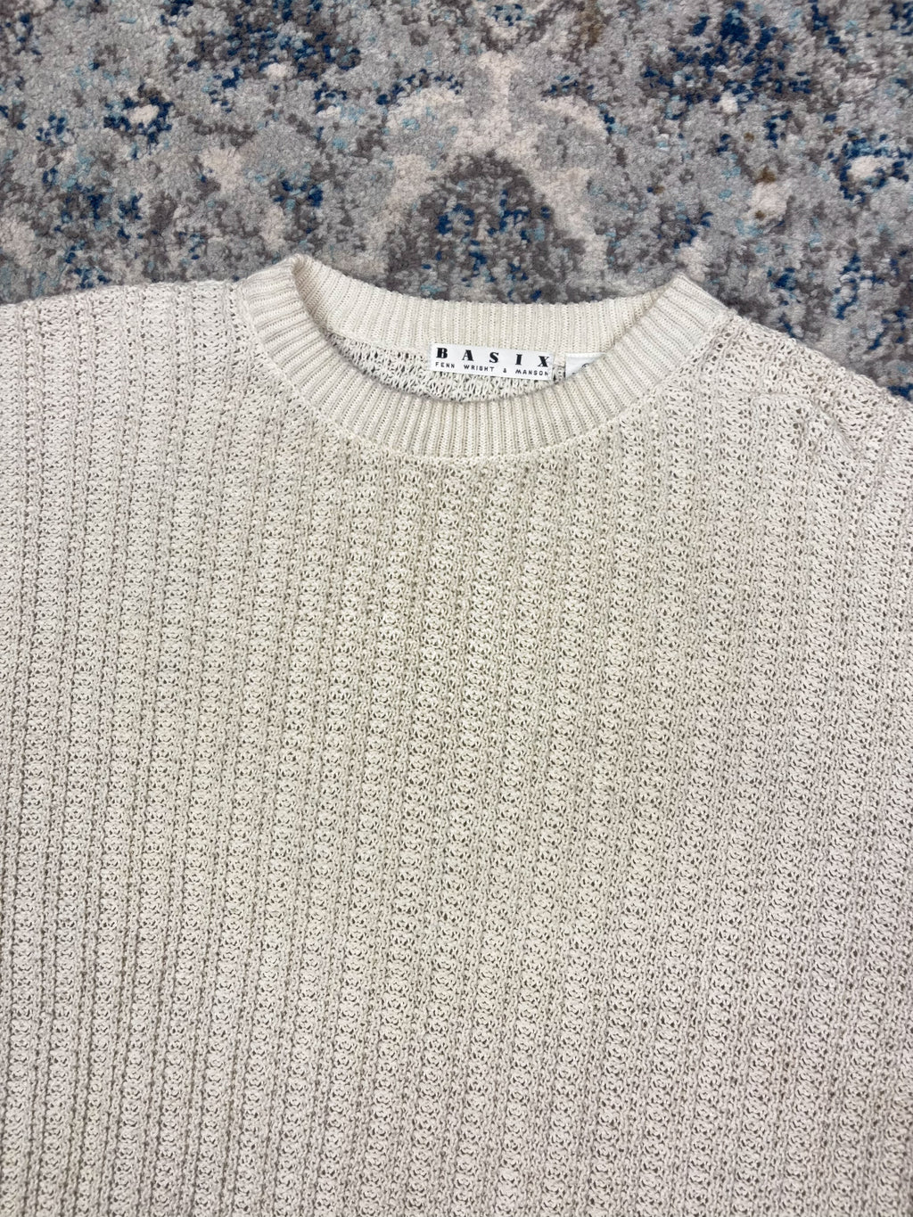 Vintage Basic Cable Knit Pullover Knit Sweater Size XL