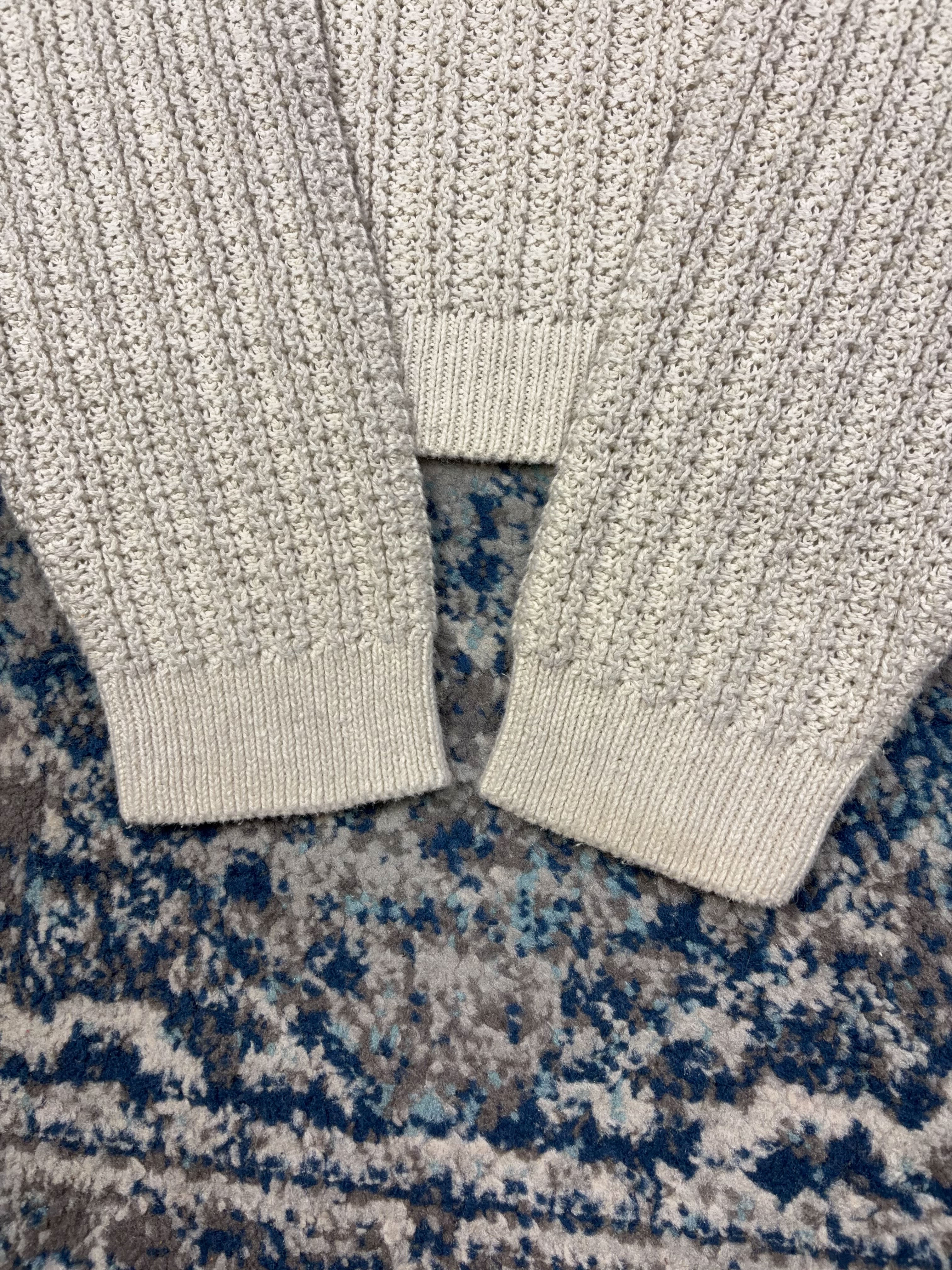 Vintage Basic Cable Knit Pullover Knit Sweater Size XL