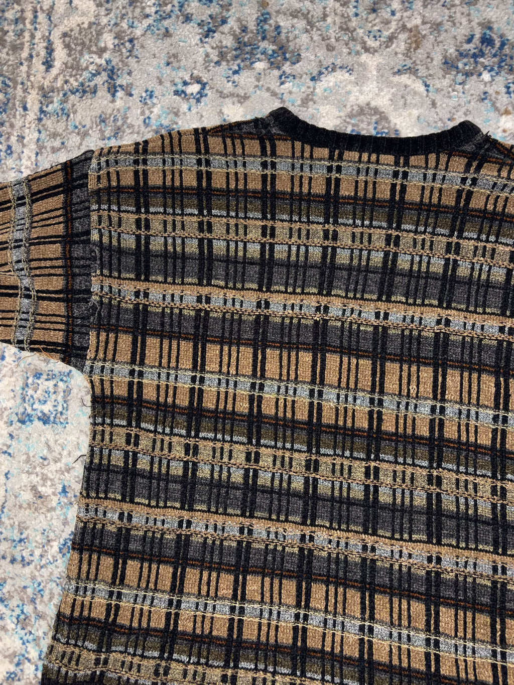 Vintage J. Ferrar Geometric Pattern Pullover Knit Sweater Size XL