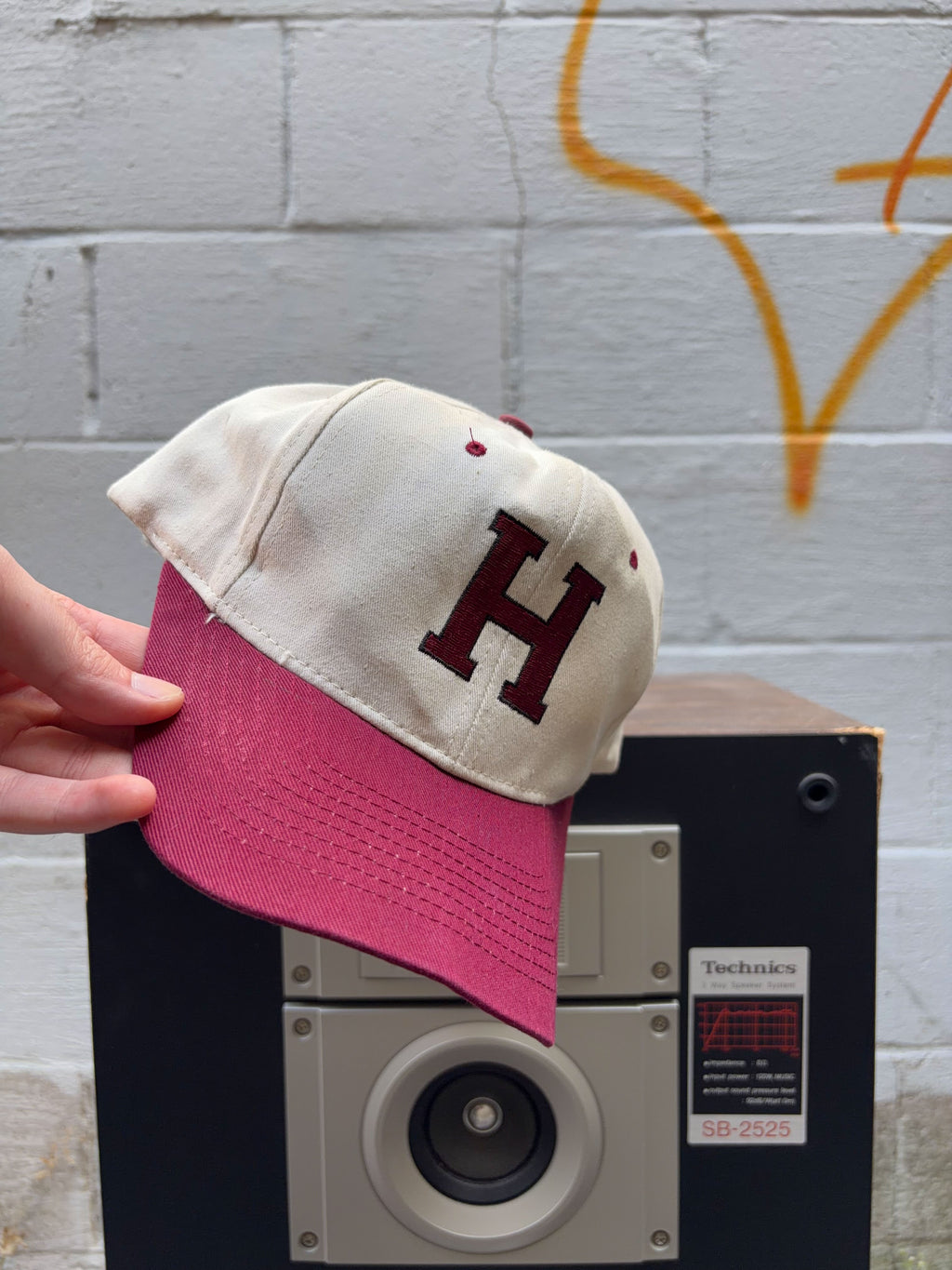 Vintage Hershey's Embroidered Logo Two Tone Snack Promo Snapback Hat OSFA