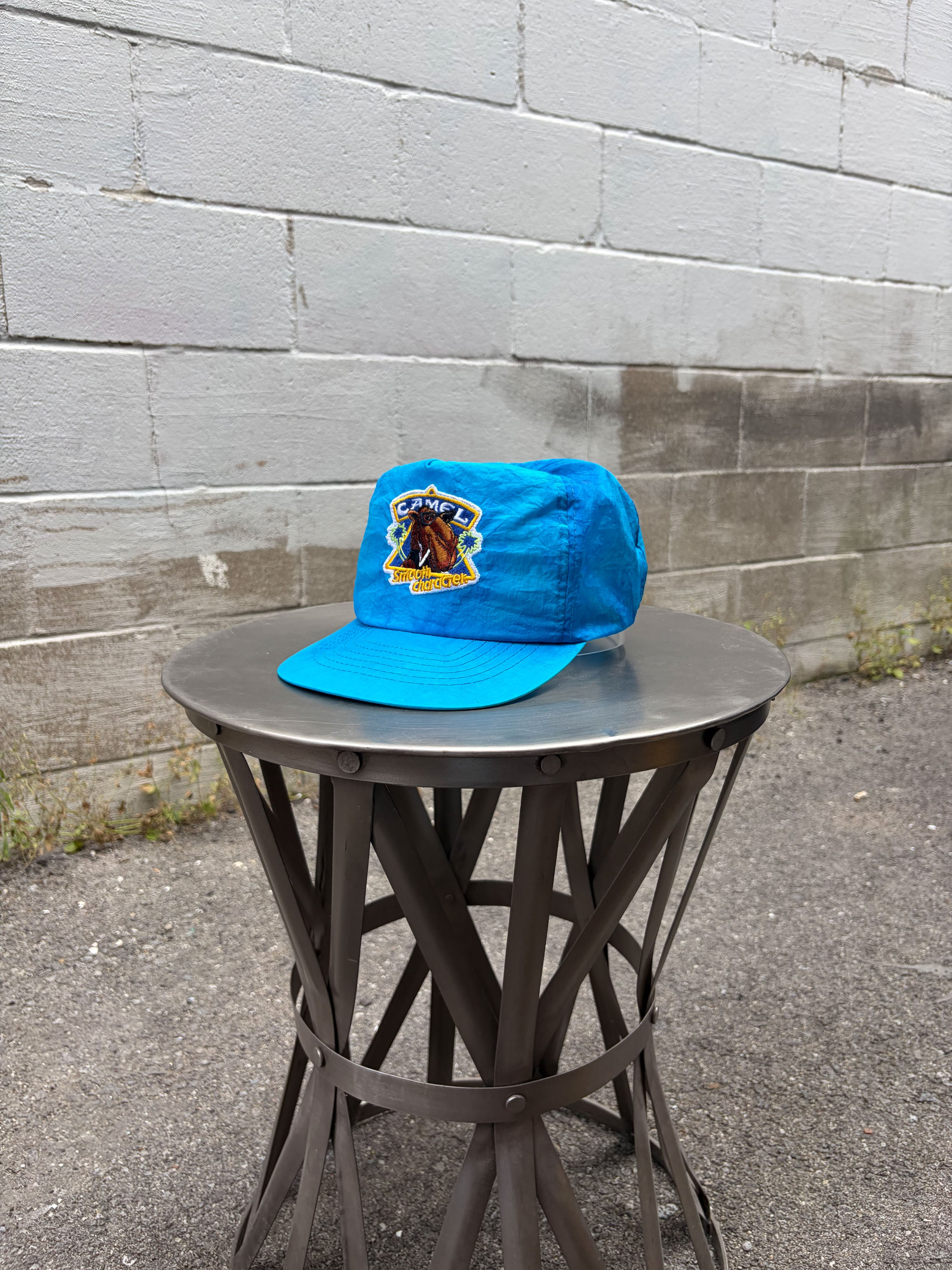 Vintage 80s/90s Camel Smooth Character Embroidered Logo Lightweight Snapback Hat OSFA
