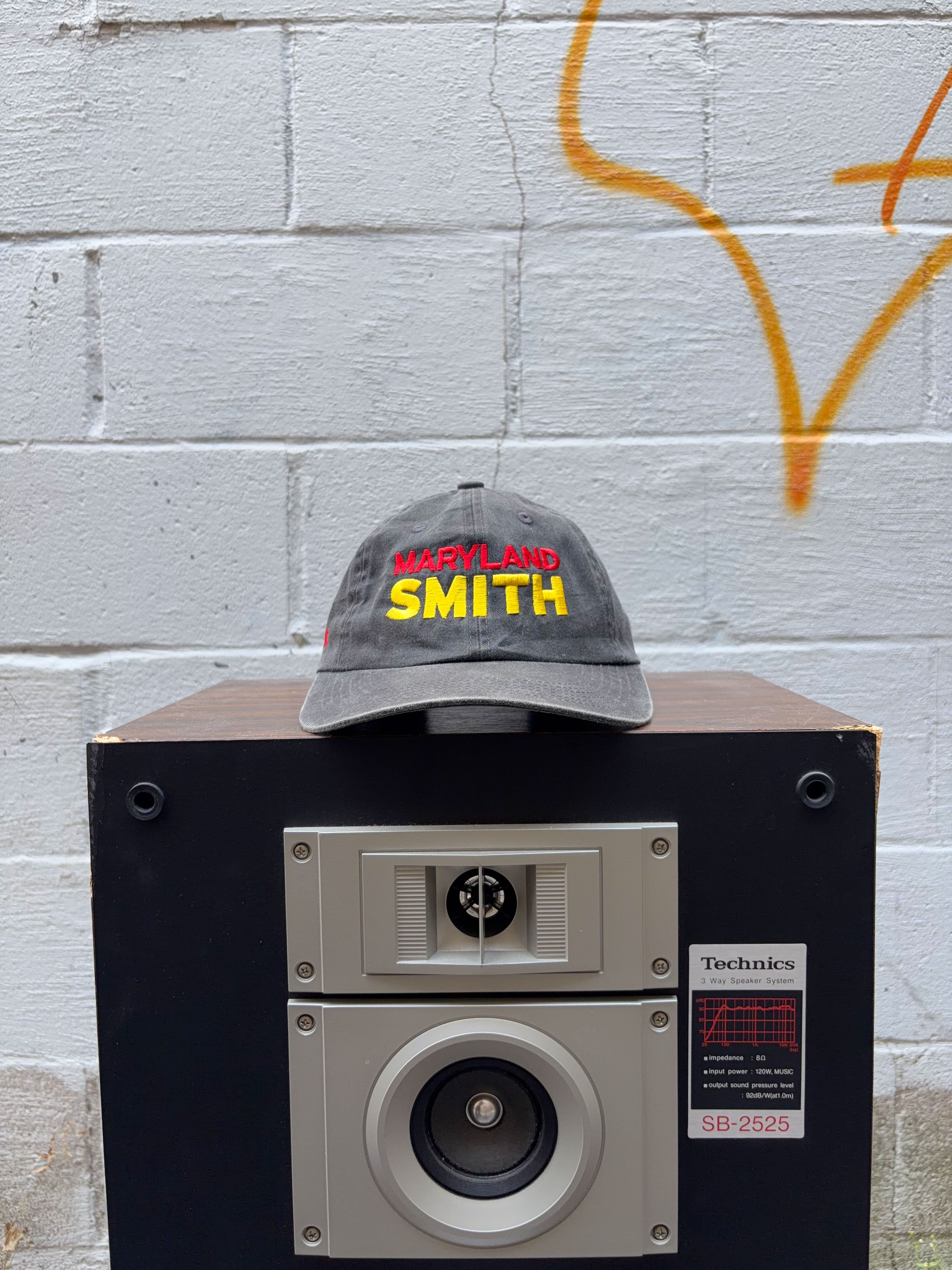 Vintage 90s Maryland Smith Alumni Embroidered Spellout Strapback Hat OSFA