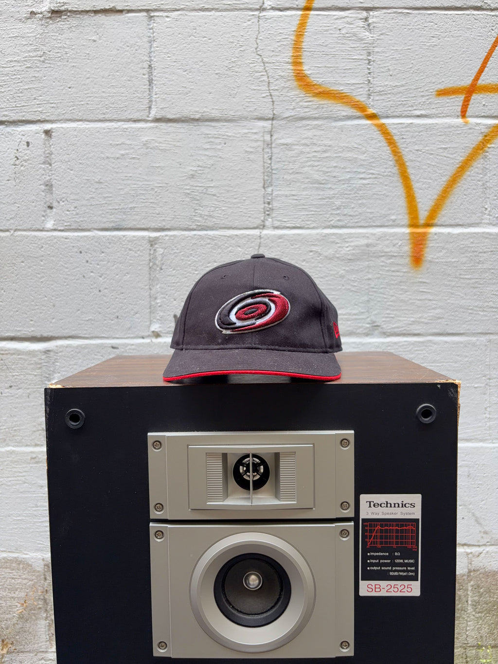 Vintage Carolina Hurricanes NHL Embroidered Logo New Era Twister Strapback Hat OSFA