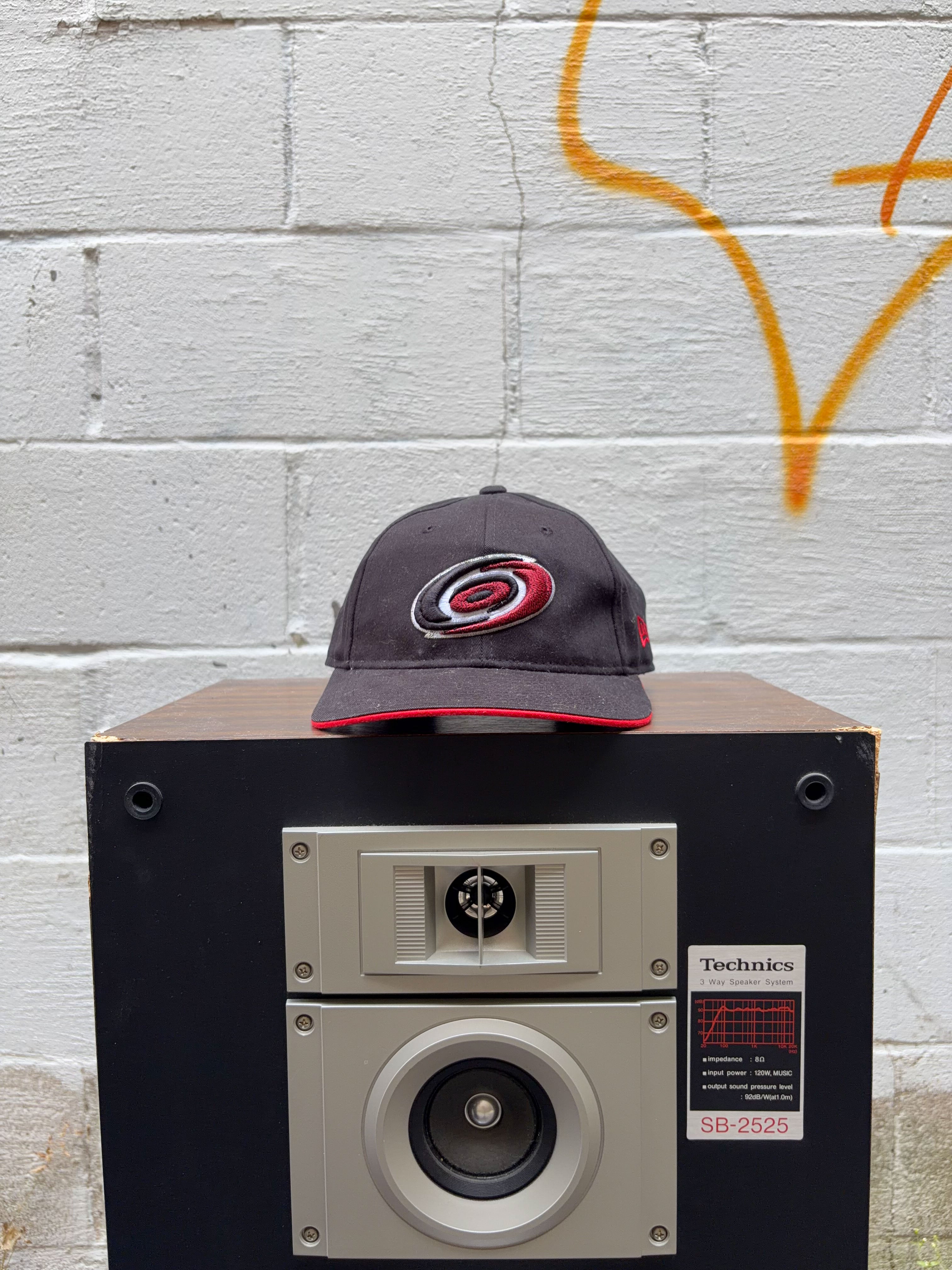Vintage Carolina Hurricanes NHL Embroidered Logo New Era Twister Strapback Hat OSFA