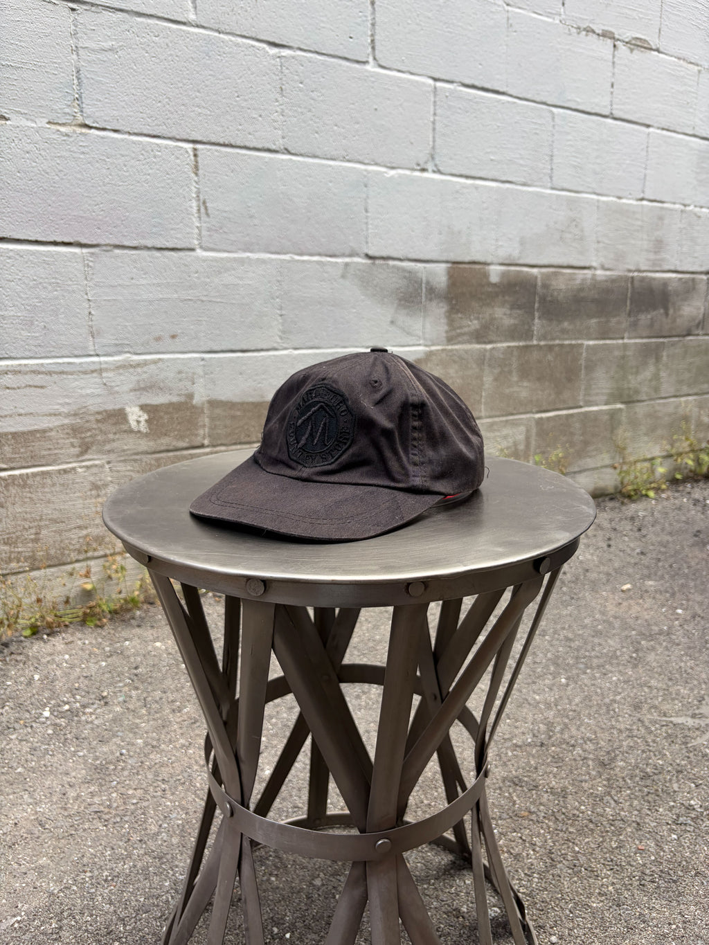Vintage 90s Marlboro Country Store Embroidered Tonal Logo Strapback Hat OSFA