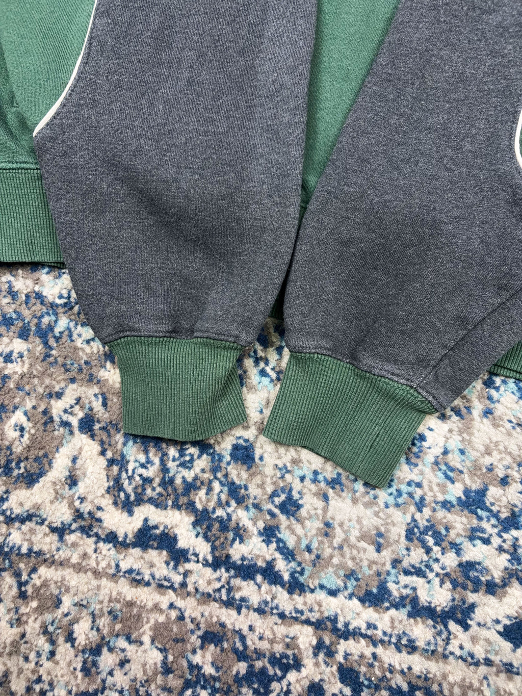 Vintage Michigan State Spartans NCAA Embroidered Arc Spellout Hooded Sweatshirt Size Large