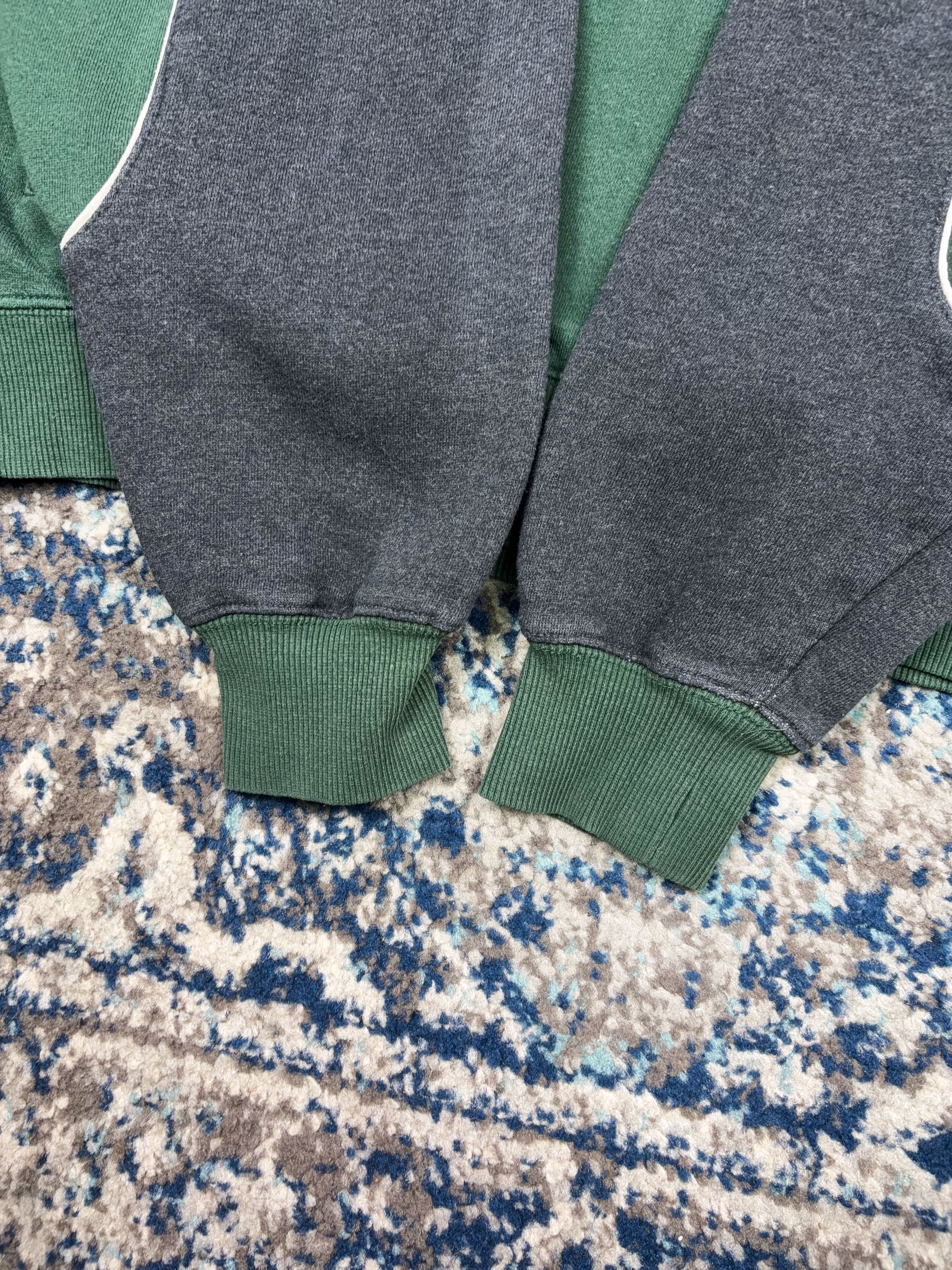 Vintage Michigan State Spartans NCAA Embroidered Arc Spellout Hooded Sweatshirt Size Large