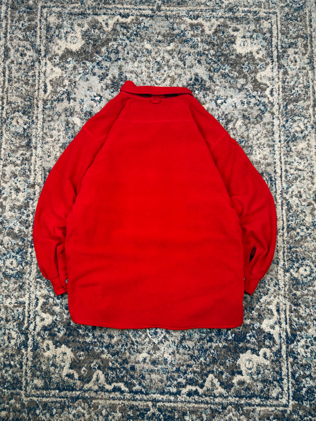 Vintage 90s Marlboro Unlimited Embroidered Logo Reversible Fleece 1/2 Zip Sweatshirt Size Large