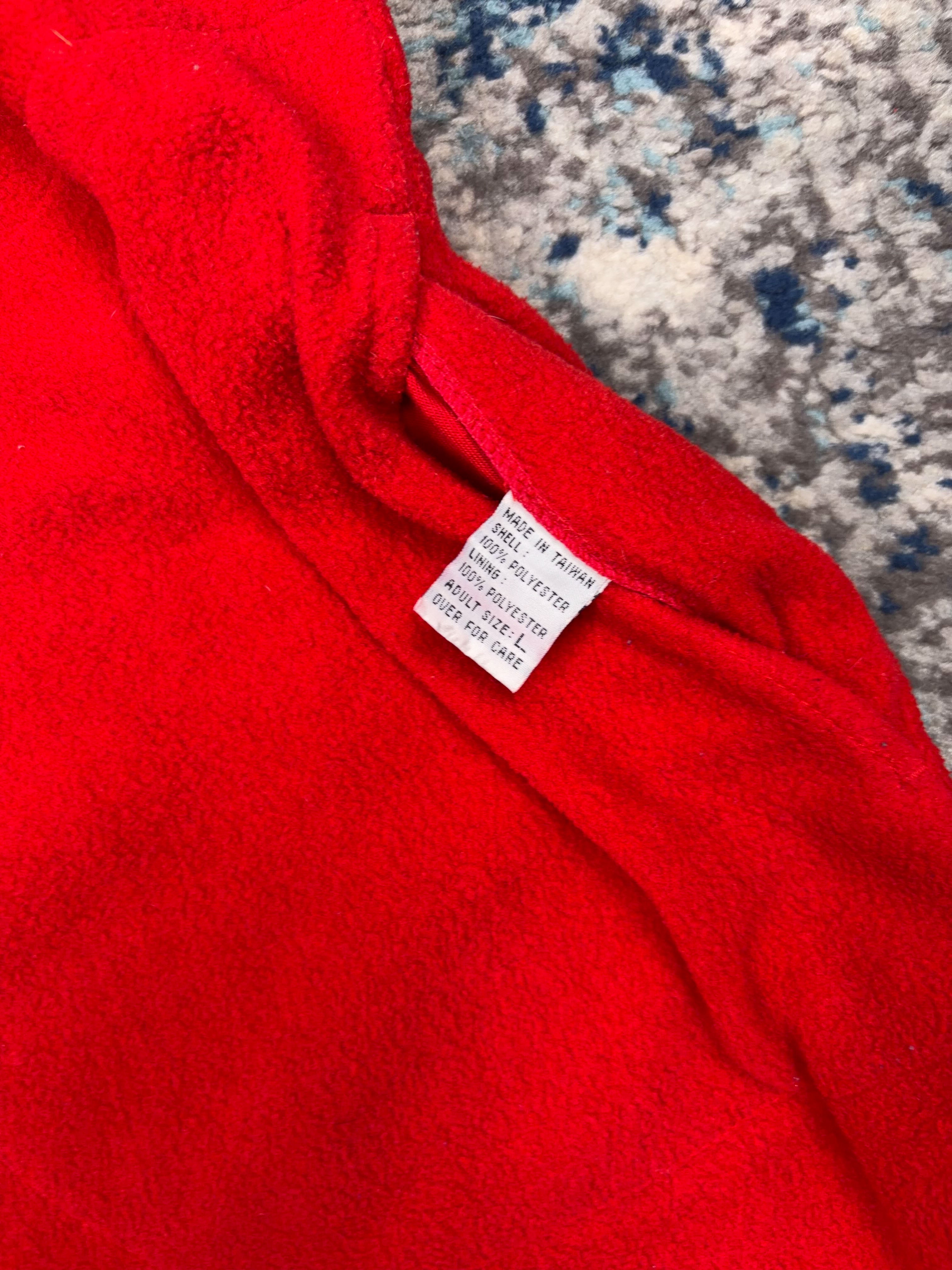 Vintage 90s Marlboro Unlimited Embroidered Logo Reversible Fleece 1/2 Zip Sweatshirt Size Large