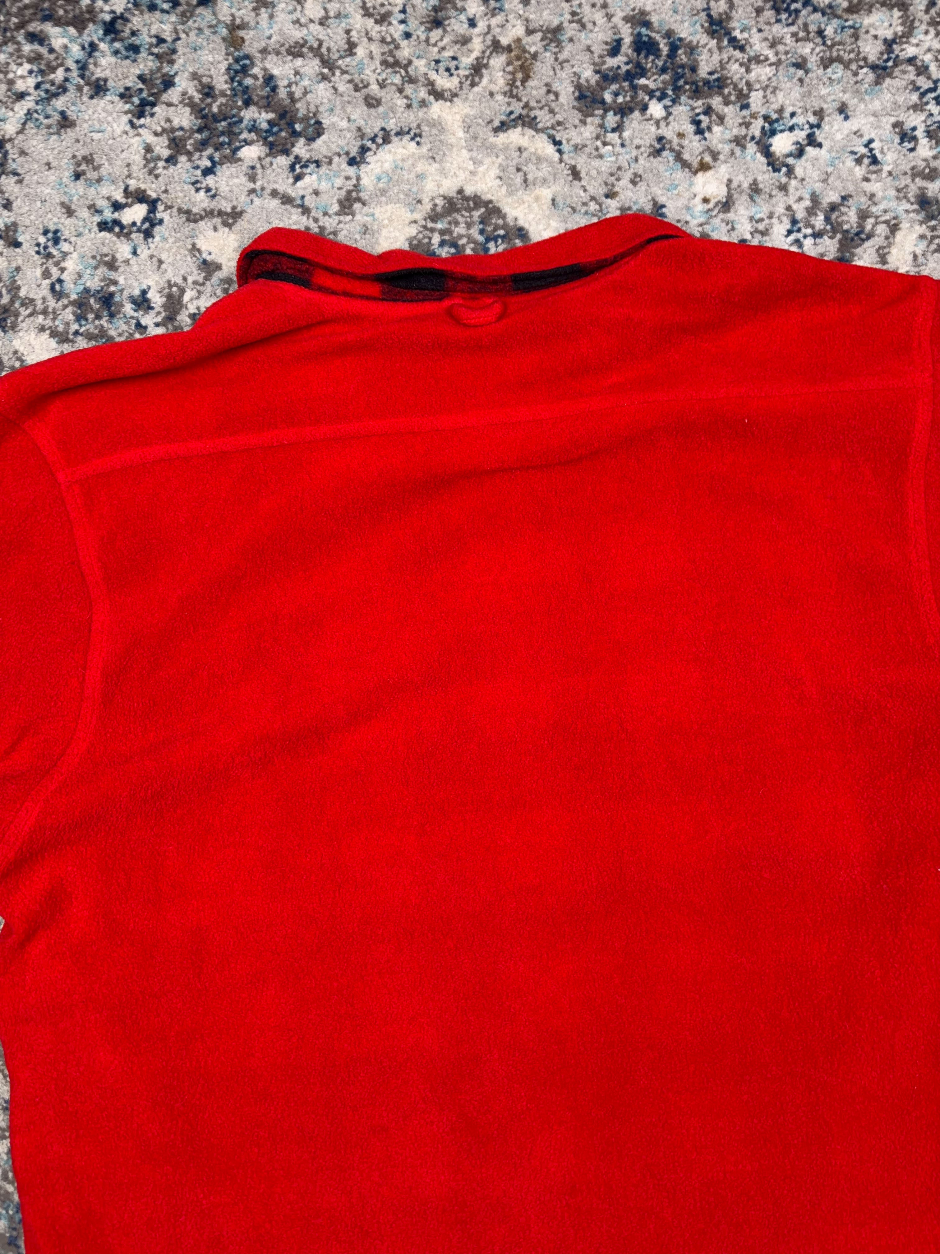 Vintage 90s Marlboro Unlimited Embroidered Logo Reversible Fleece 1/2 Zip Sweatshirt Size Large