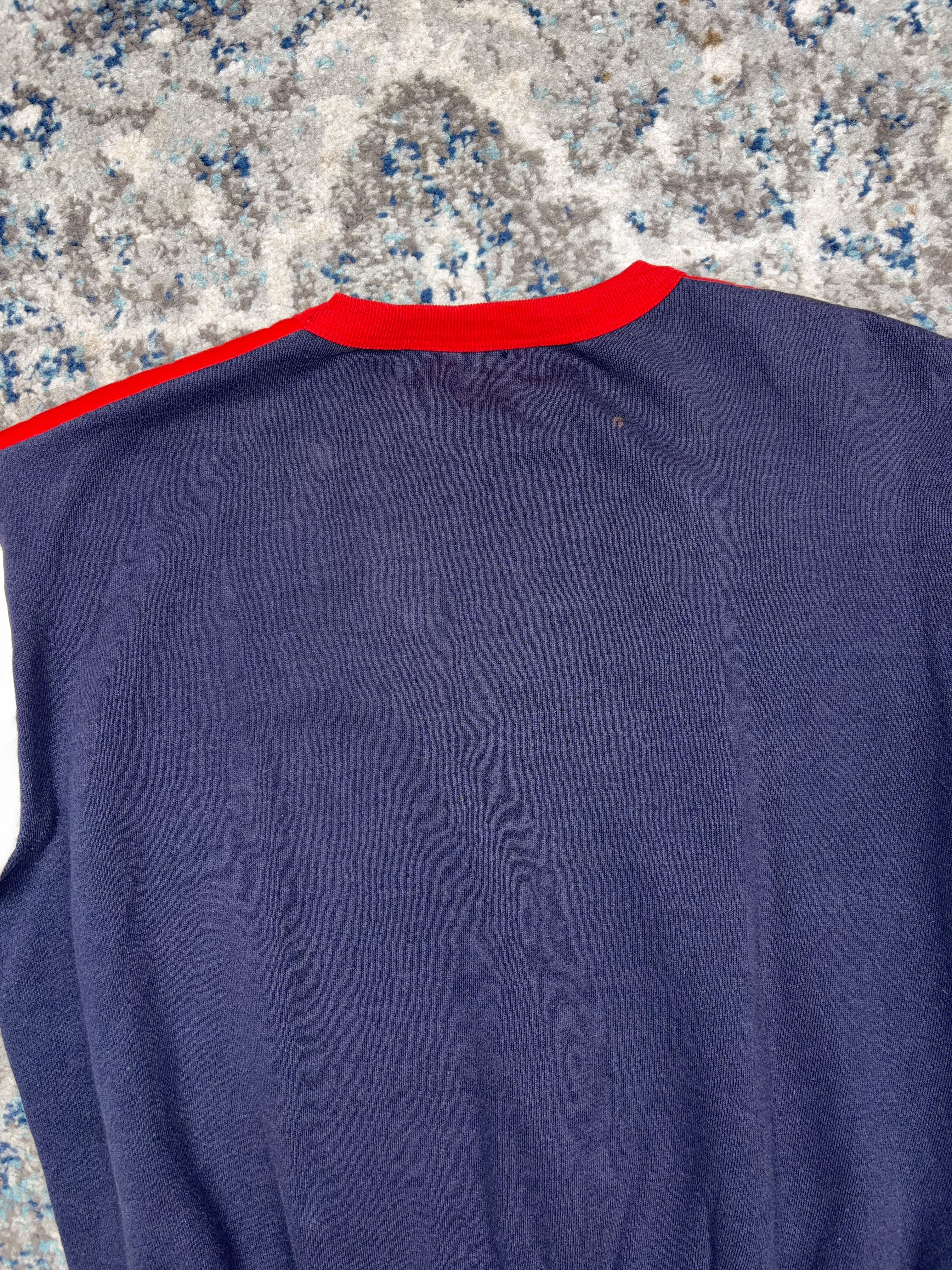 Vintage 80s/90s Ole Miss Rebels NCAA Graphic Spellout Padded Sweatshirt Size Large