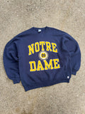 Vintage 90s Notre Dame Fighting Irish NCAA Big Spellout Sweatshirt Size XL