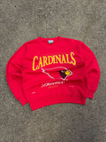 Vintage 1995 Arizona Cardinals NFL Big Logo Spellout Graphic Sweatshirt Size Medium