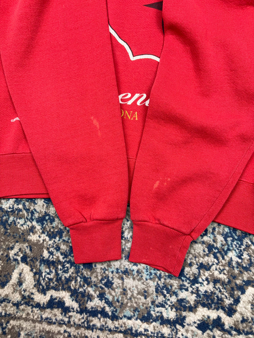 Vintage 1995 Arizona Cardinals NFL Big Logo Spellout Graphic Sweatshirt Size Medium
