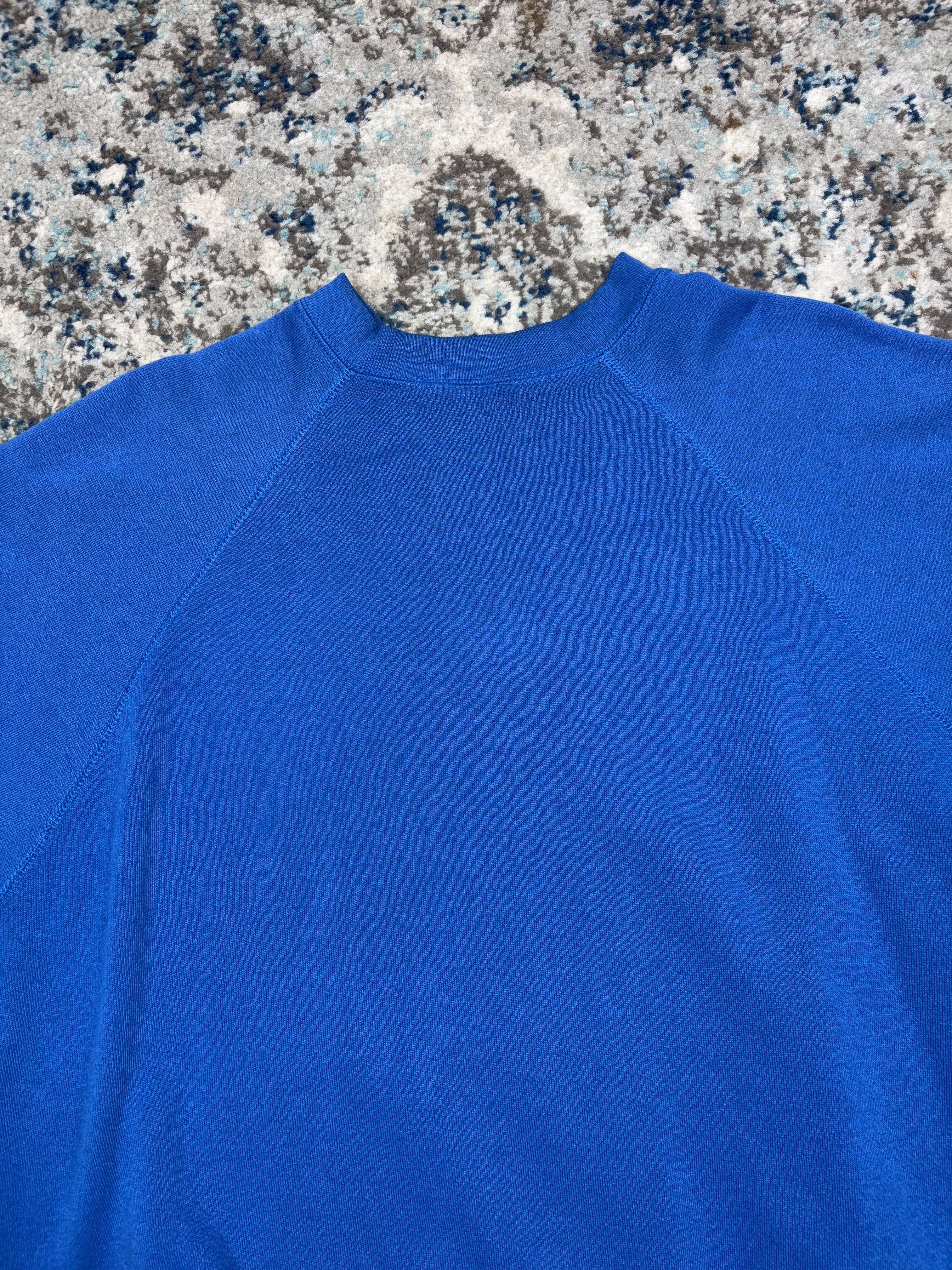 Vintage 80s/90s Duke Blue Devils NCAA Graphic Logo Spellout Crewneck Sweatshirt Size XL