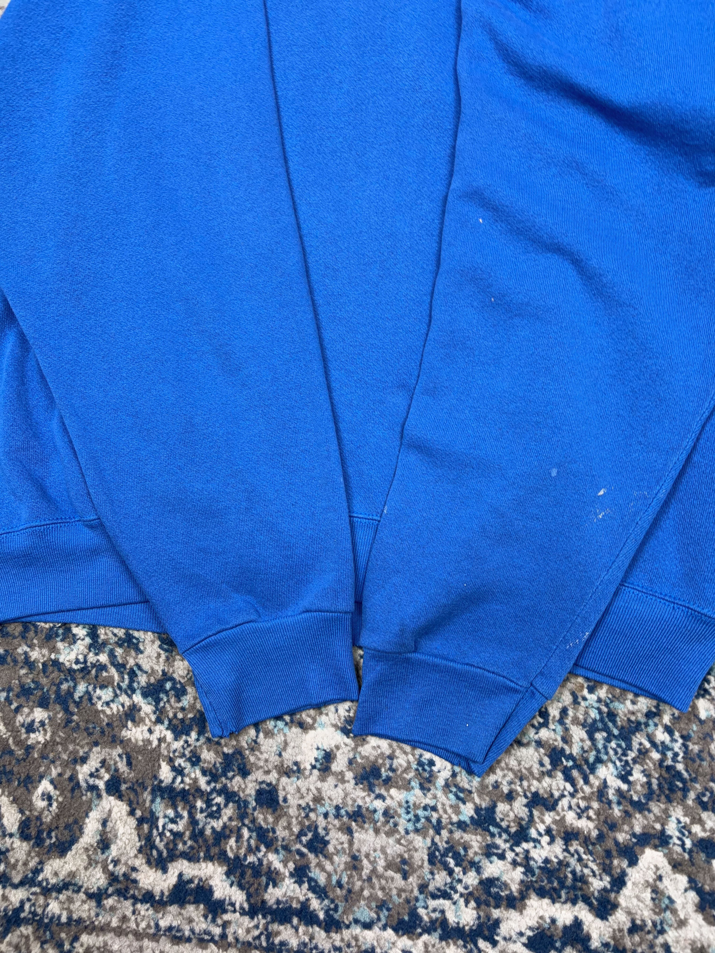 Vintage 80s/90s Duke Blue Devils NCAA Graphic Logo Spellout Crewneck Sweatshirt Size XL